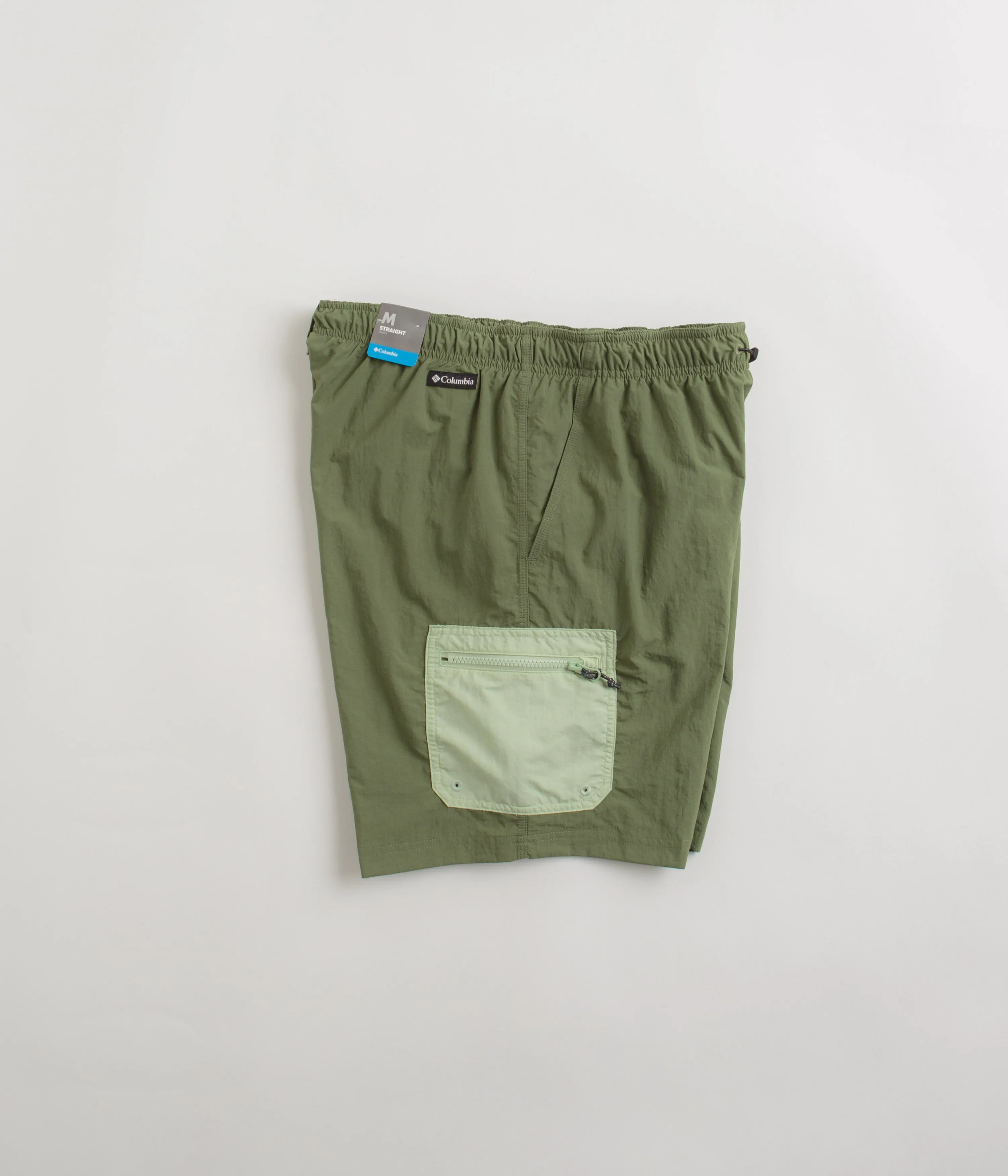 Layered Cuff Design Columbia Summerdry Brief 7" Shorts - Canteen / Sage Leaf