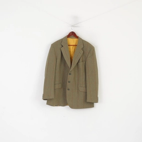 Machine-washable hip length Supasax Buckingham Men 48 Blazer Green Bladen Wool Castle Douglas Vintage Jacket