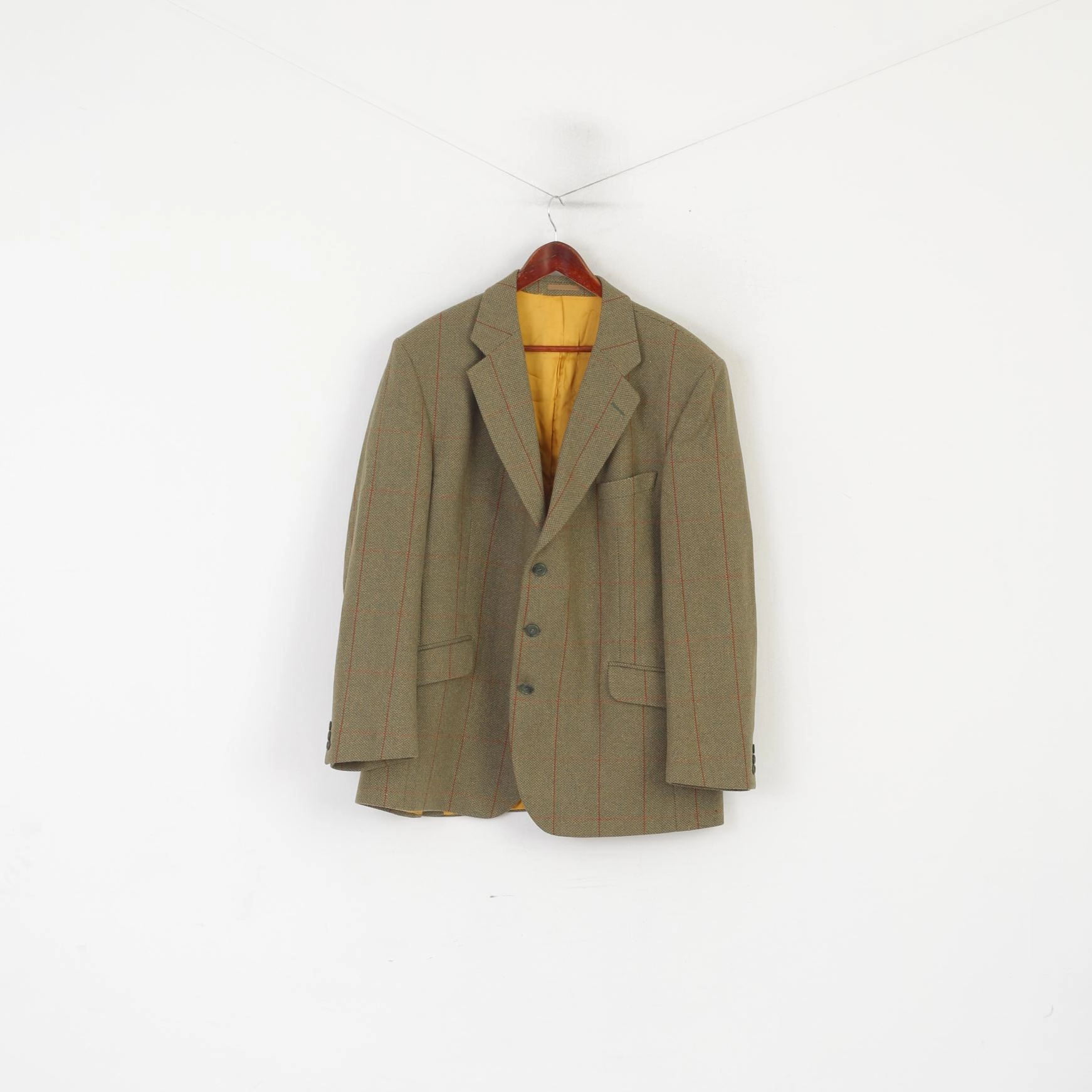 Machine-washable hip length Supasax Buckingham Men 48 Blazer Green Bladen Wool Castle Douglas Vintage Jacket