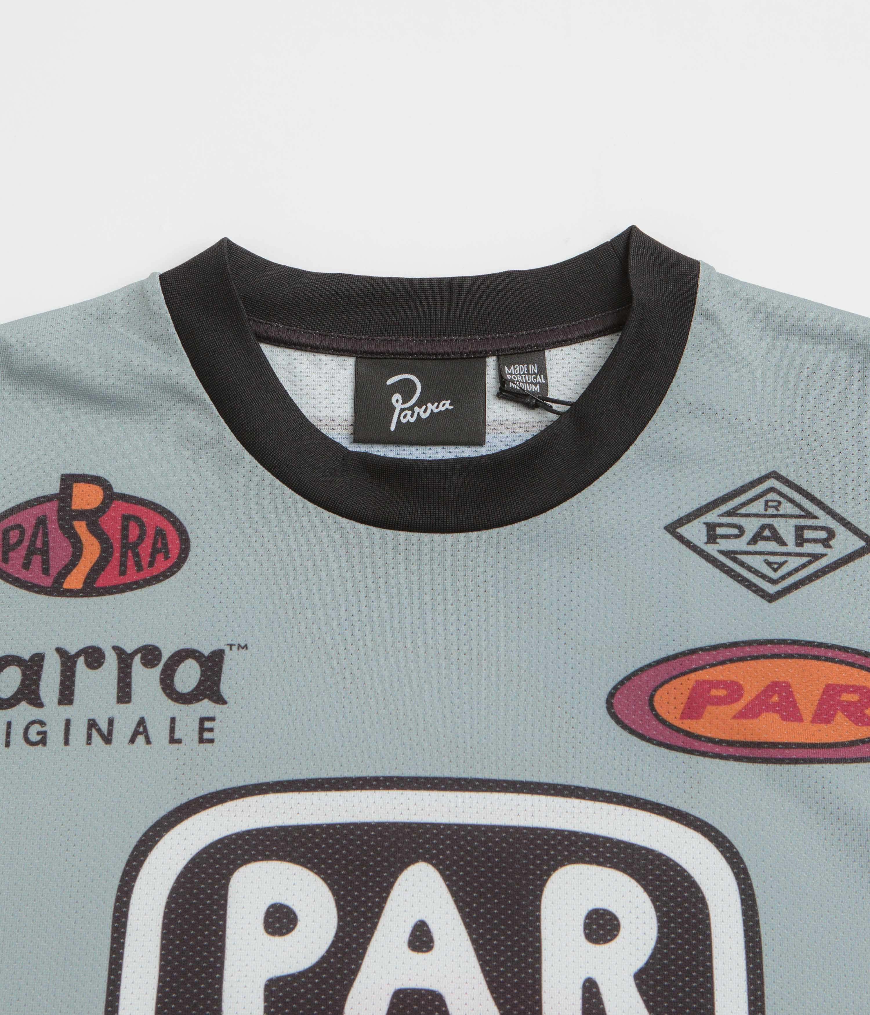 Stretch Fabric Technology Effortless Wearable by Parra Dirt Jumper Long Sleeve T-Shirt - Grey