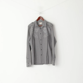 Odor Resistant Party Ready Diesel Mens L Casual Shirt Black White Checkered Cotton Embroidered Slim fit Top