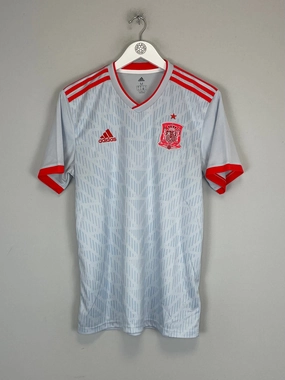 2018/19 SPAIN AWAY SHIRT (M) ADIDAS Tear Resistant Construction
