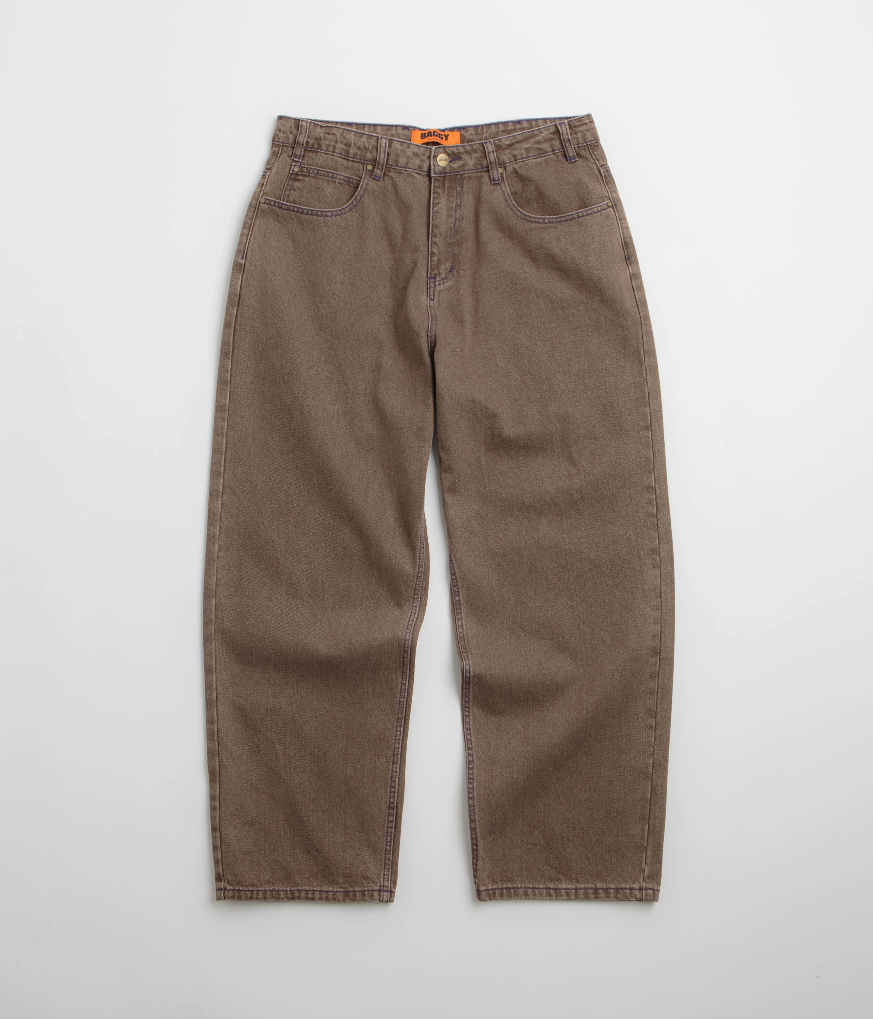 Modern Silhouette Essential Wear Butter Goods Warped Jeans - Washed Brown