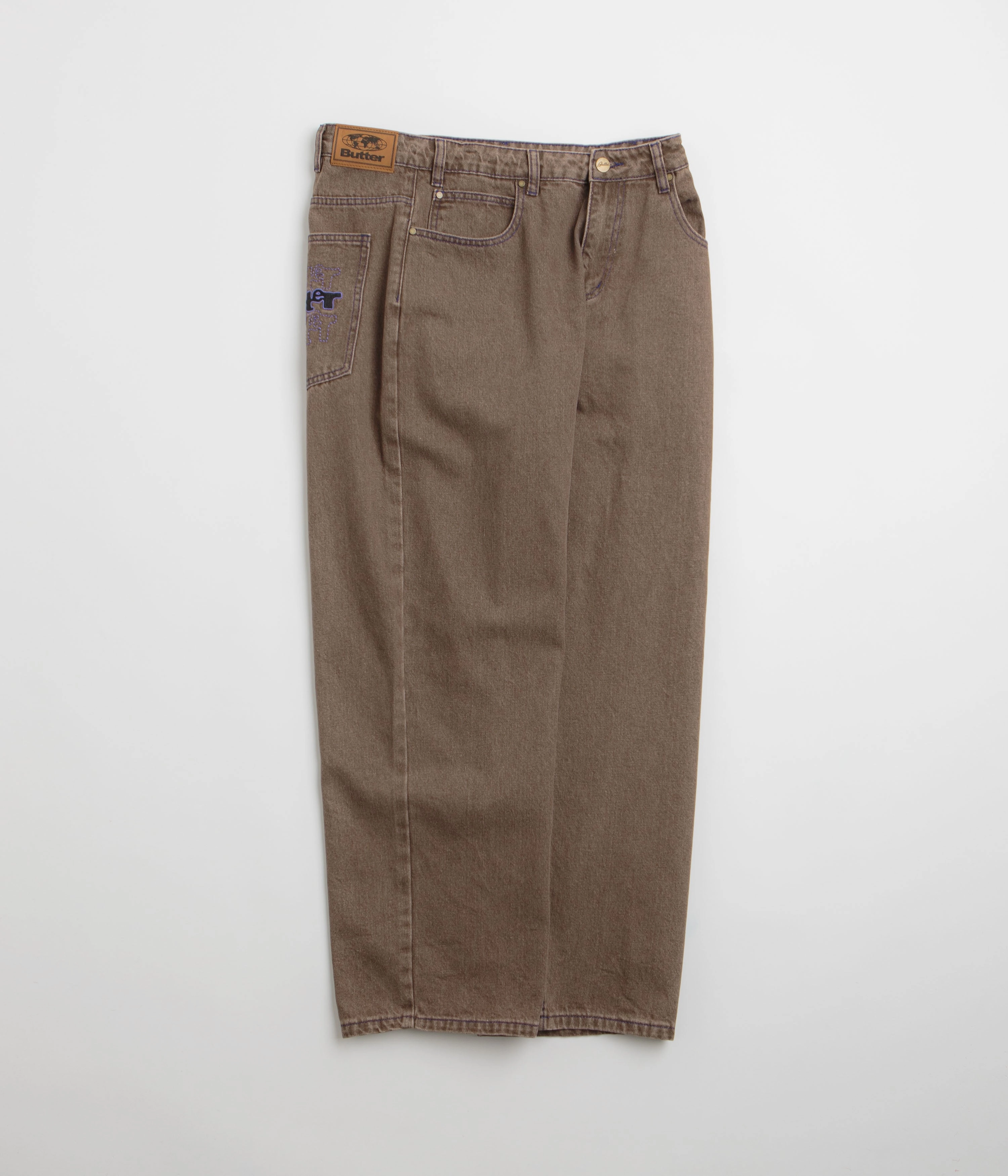 Butter Goods Warped Jeans - Washed Brown light feel Trend Setter Chill Outfit