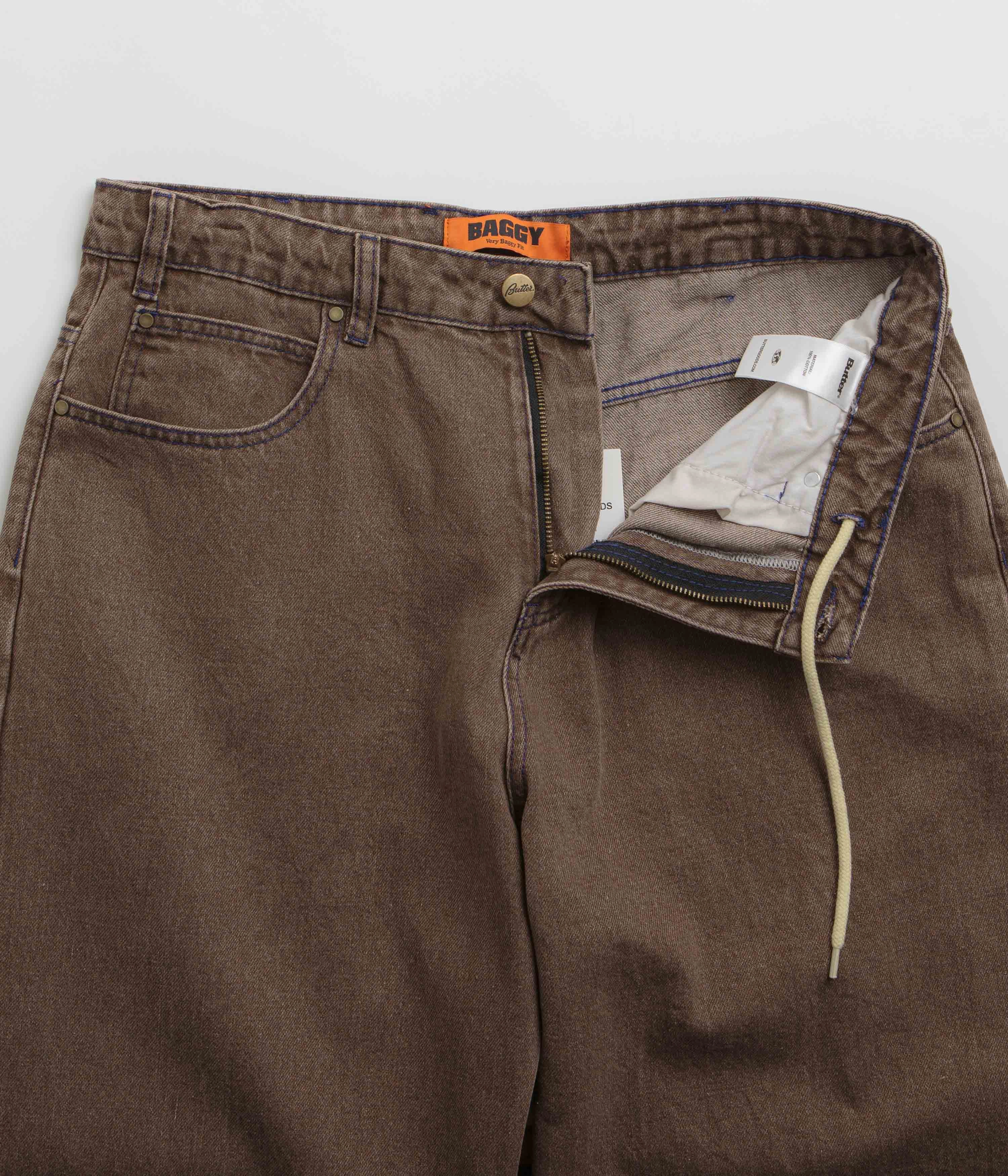 Traveler Gear Earthy Butter Goods Warped Jeans - Washed Brown