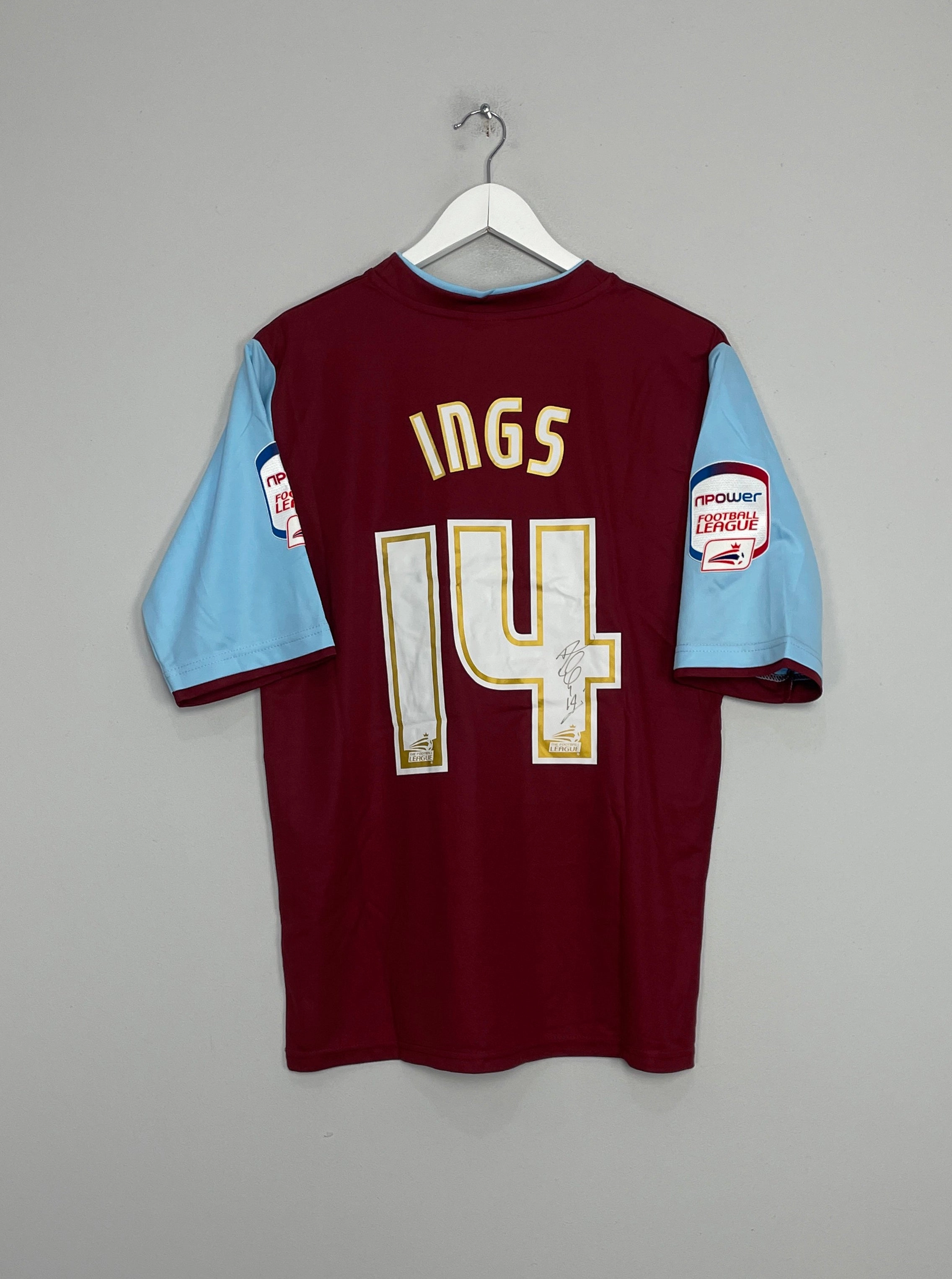Dry Support No Limits 2012/13 BURNLEY INGS #14 *MATCH ISSUE   SIGNED* HOME SHIRT (M) PUMA
