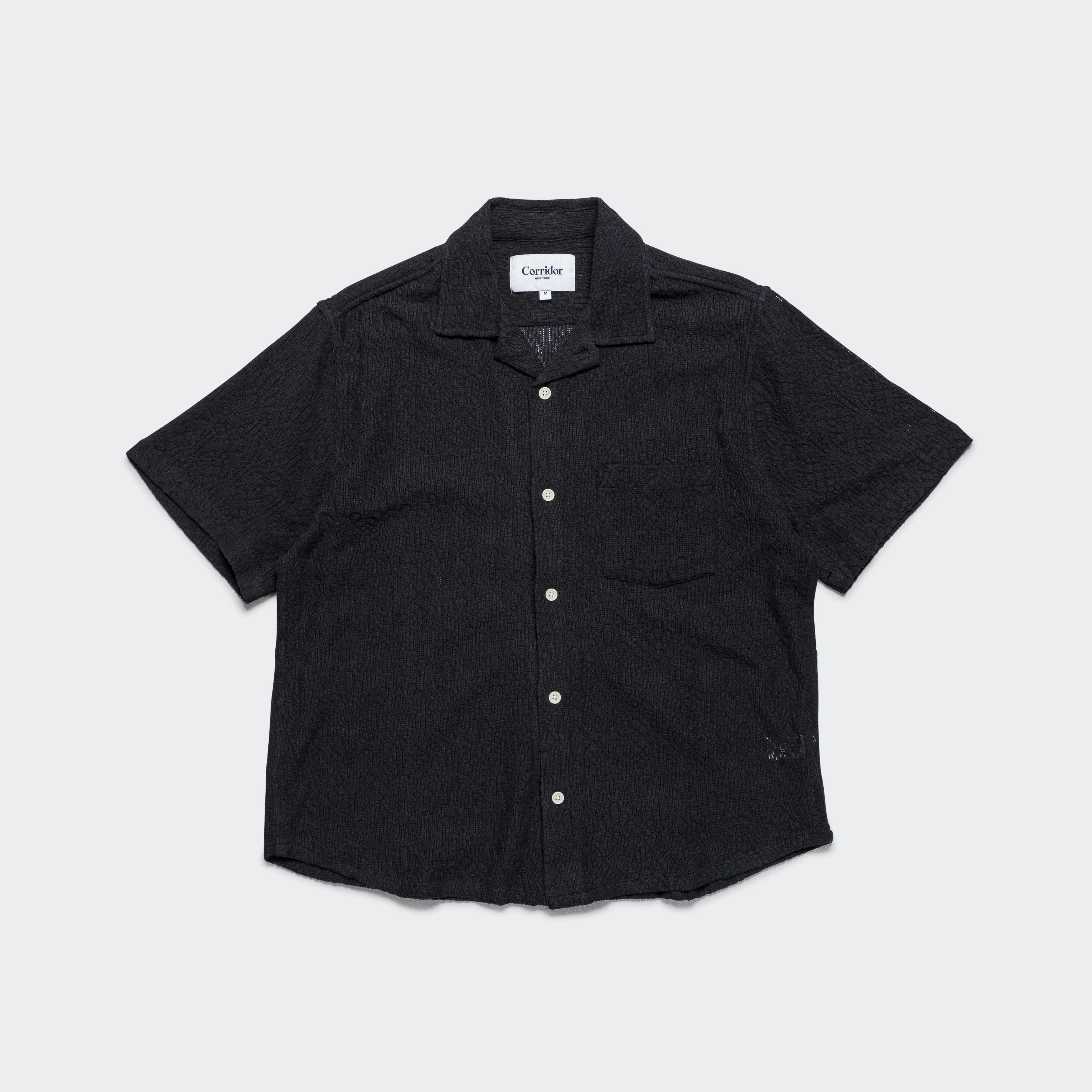Alhambra SS Camp - Black Wrinkle-Resistant