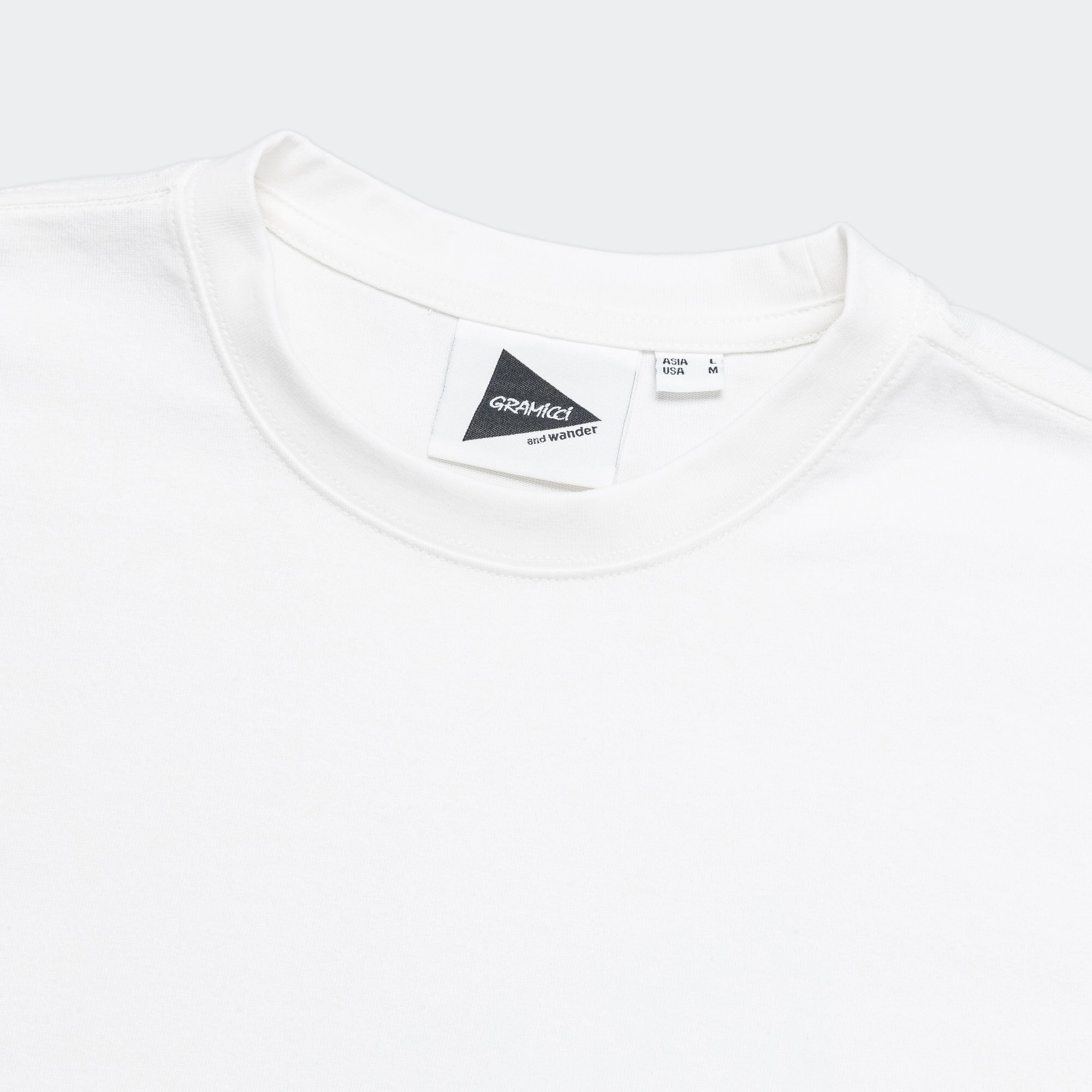 Perfect Wear Backprint L/S Tee x and wander - White