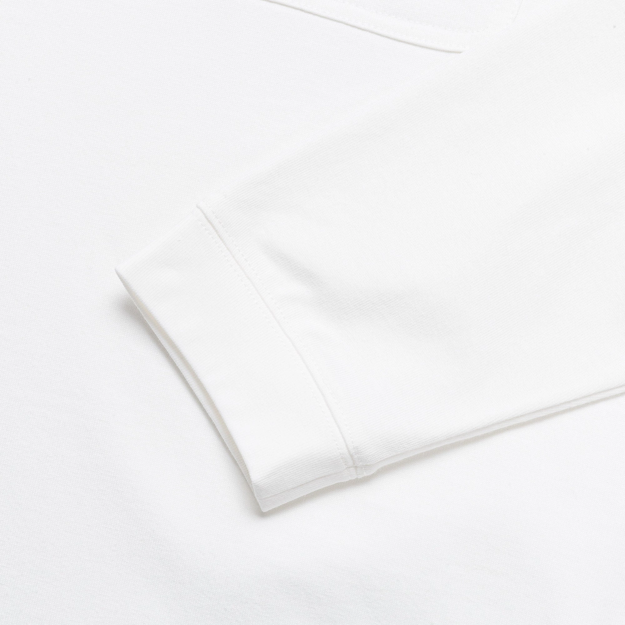 Cool Comfort Wrinkle Free Fabric Backprint L/S Tee x and wander - White