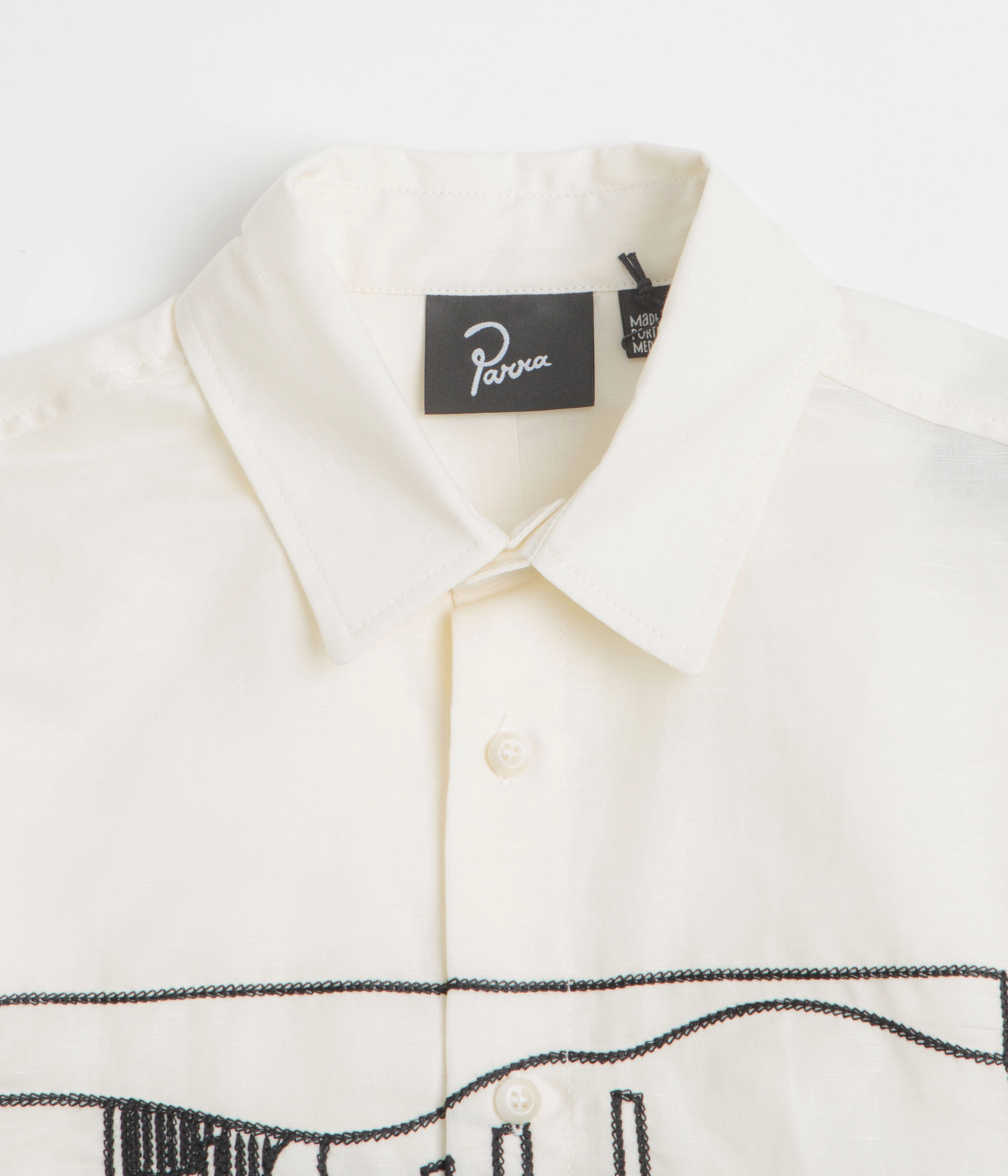 by Parra The Dunes Short Sleeve Shirt - Off White Anti Static Finish