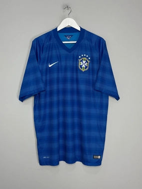 2014/15 BRAZIL AWAY SHIRT (XXL) NIKE Tensile Strength Fabric