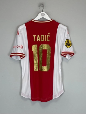 Easy Fit No Slip Grip Finish 2022/23 AJAX TADIC #10 *PLAYER ISSUE* HOME SHIRT (M) ADIDAS