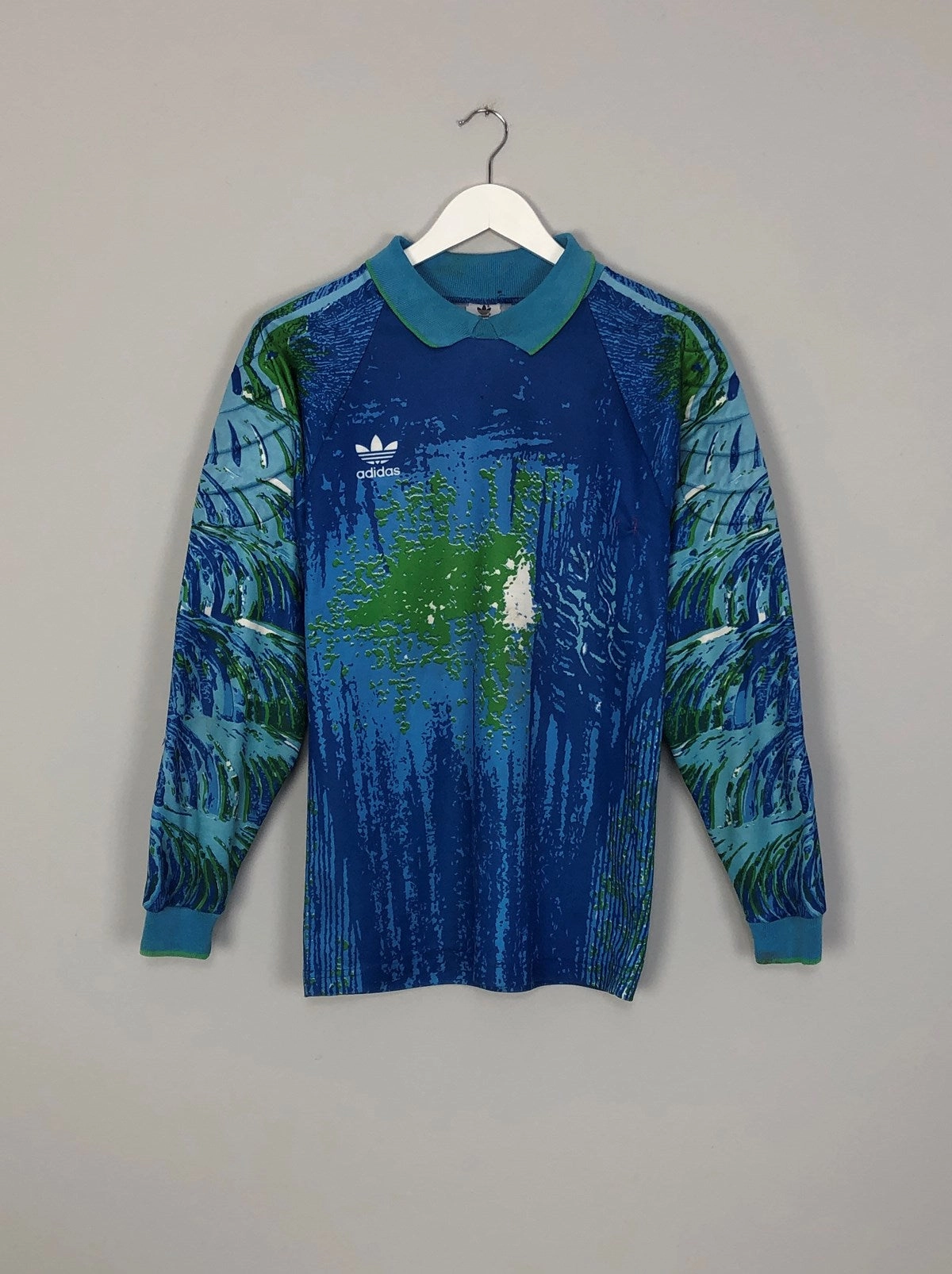 1990/92 ADIDAS GK TEMPLATE SHIRT (S) Anti Microbial Finish Abrasion resistant
