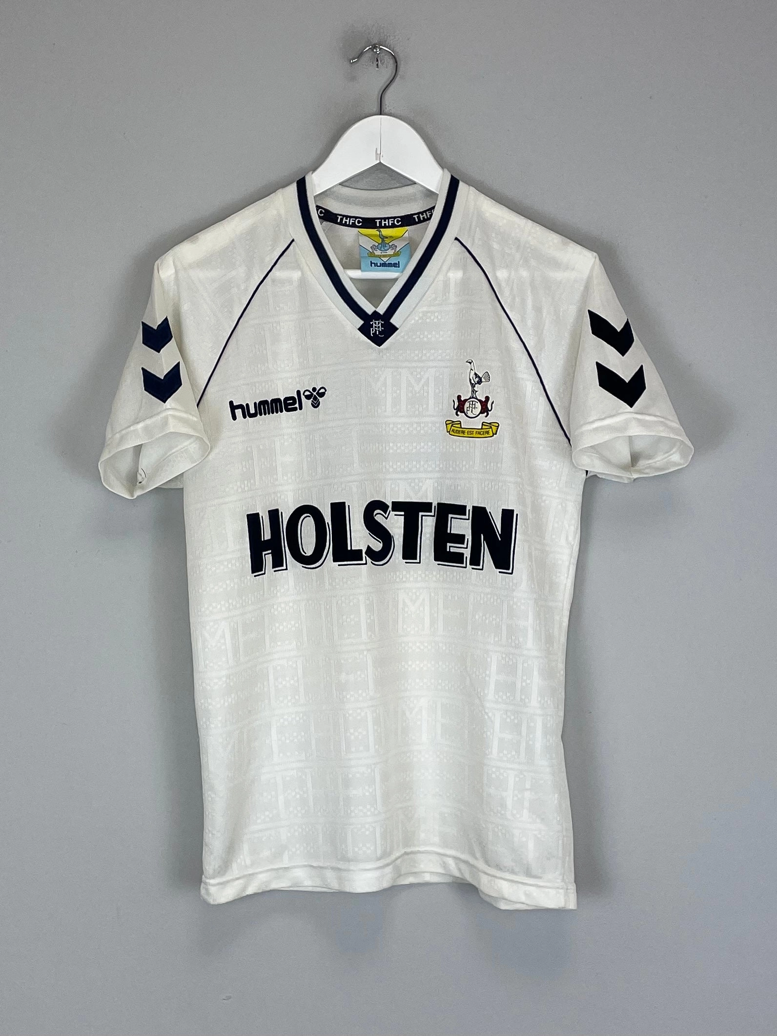 All Purpose Athletic Build Quick Access Side Vents 1989/91 TOTTENHAM #8 (GASCOIGNE) HOME SHIRT (S) HUMMEL