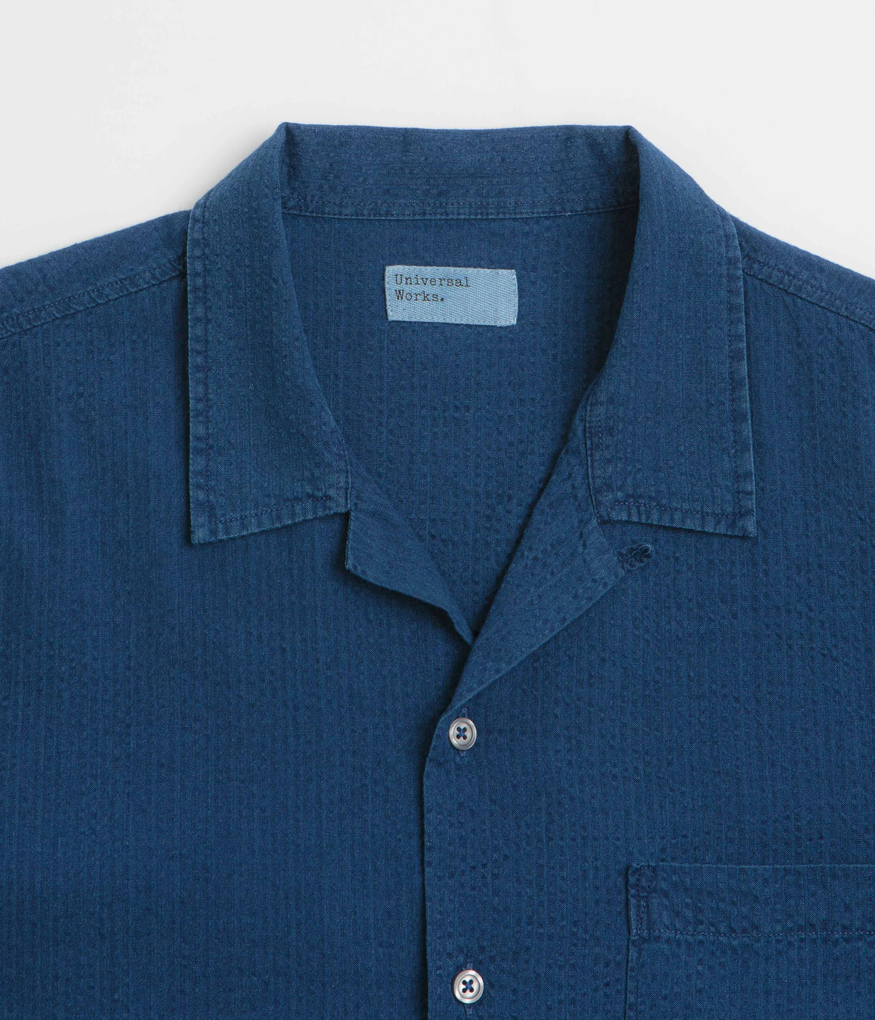 Universal Works Road Shirt - Washed Indigo Polished Placket