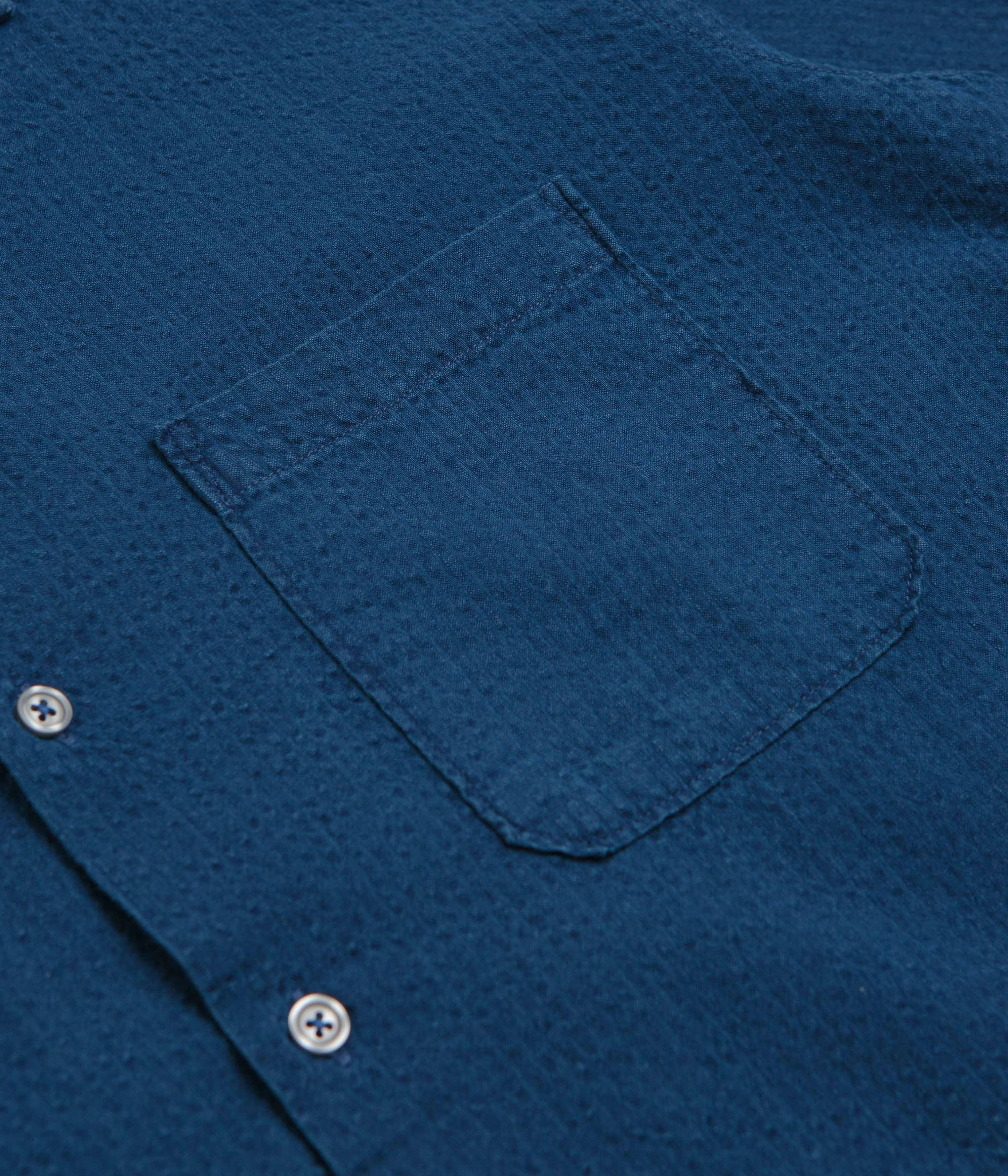 Universal Works Road Shirt - Washed Indigo Non Chafe Seams