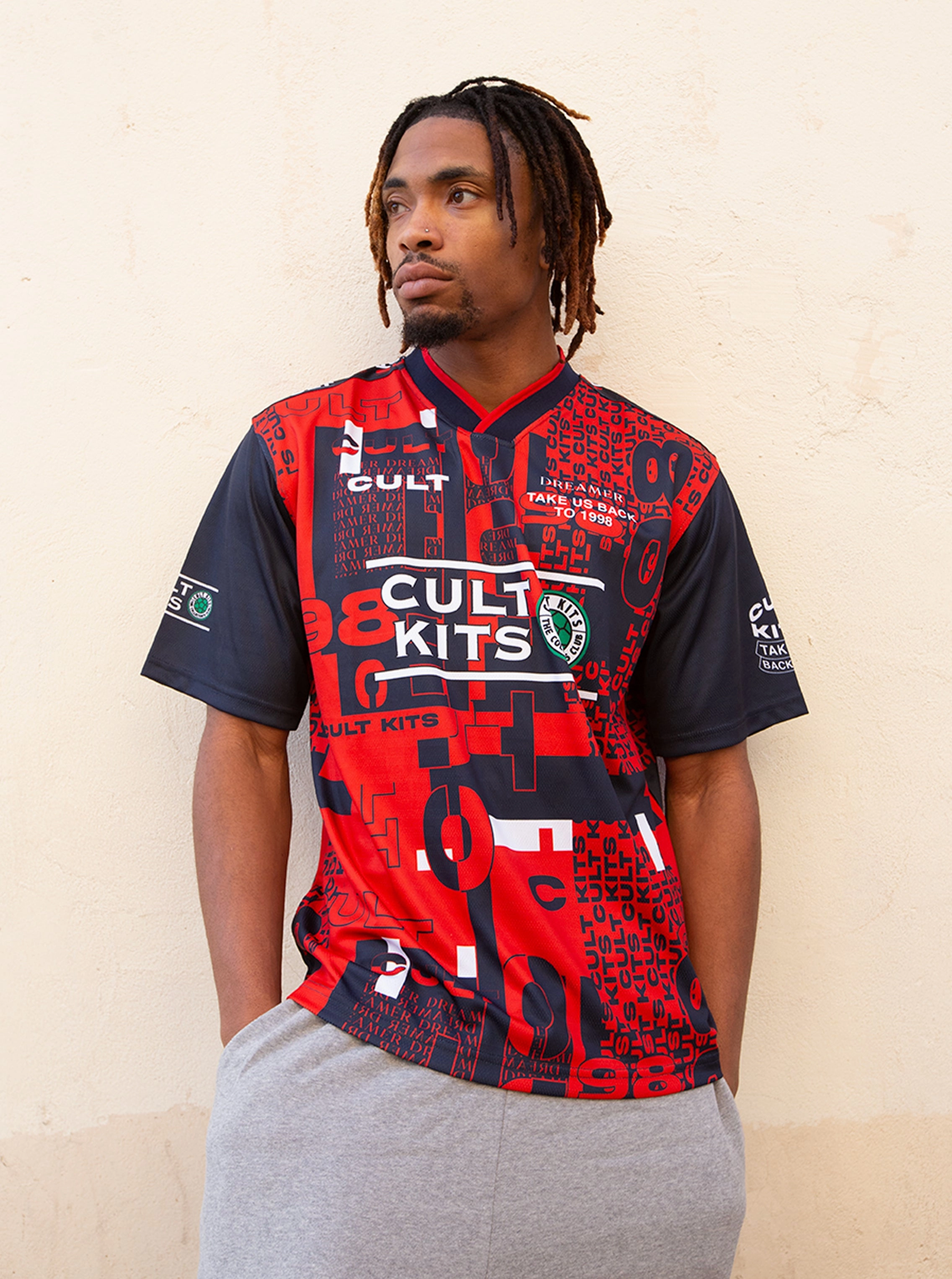 Everyday Motion Flexible Fit 1998 DREAMERS TRAINING SHIRT 'ENGLAND' (MULTIPLE SIZES) CULT