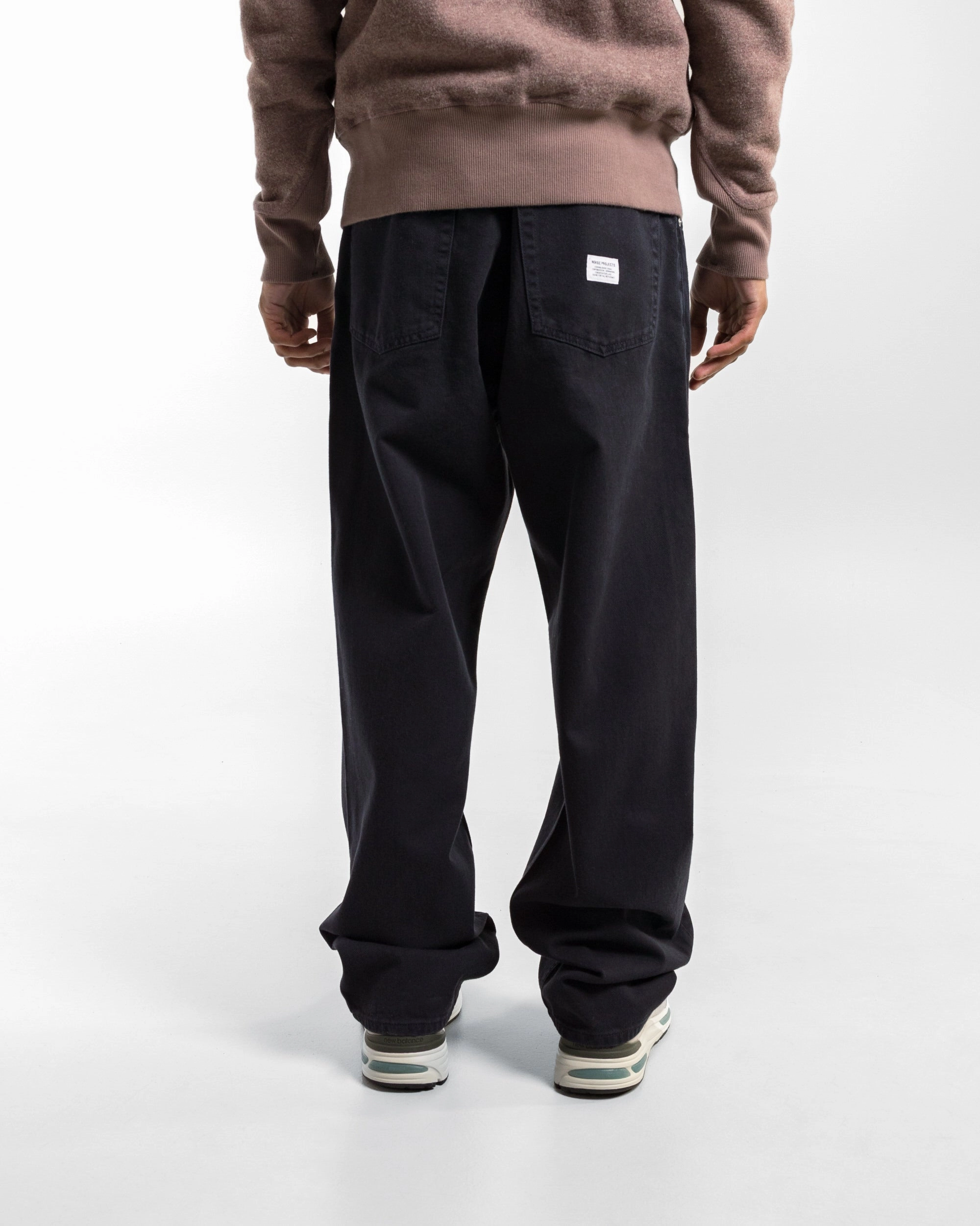 Mogens Relaxed 5 Pocket Heavy Twill - Dark Navy Stretch Motion