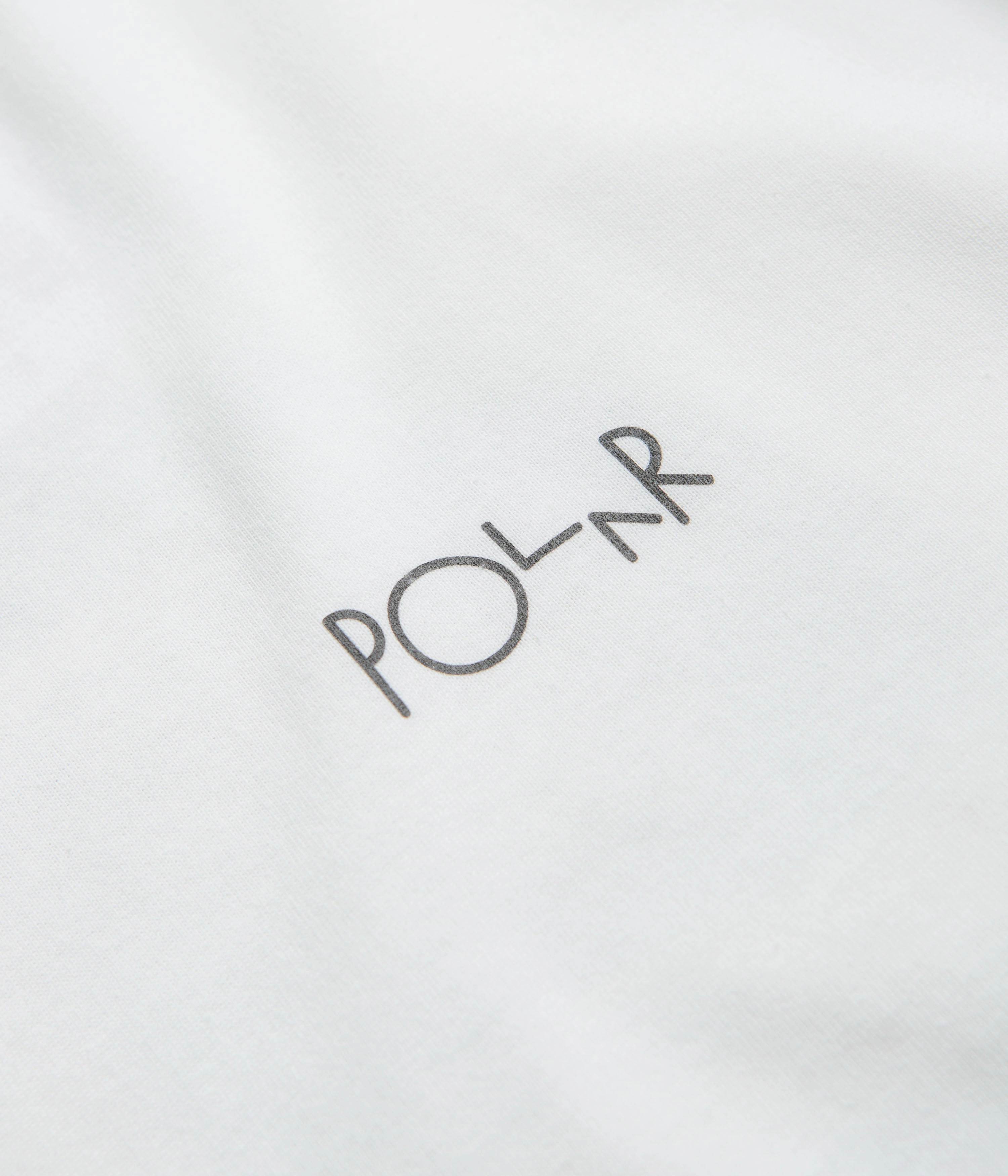 Polar Burnside 2084 Fill Logo T-Shirt - White Reinforced Hemline