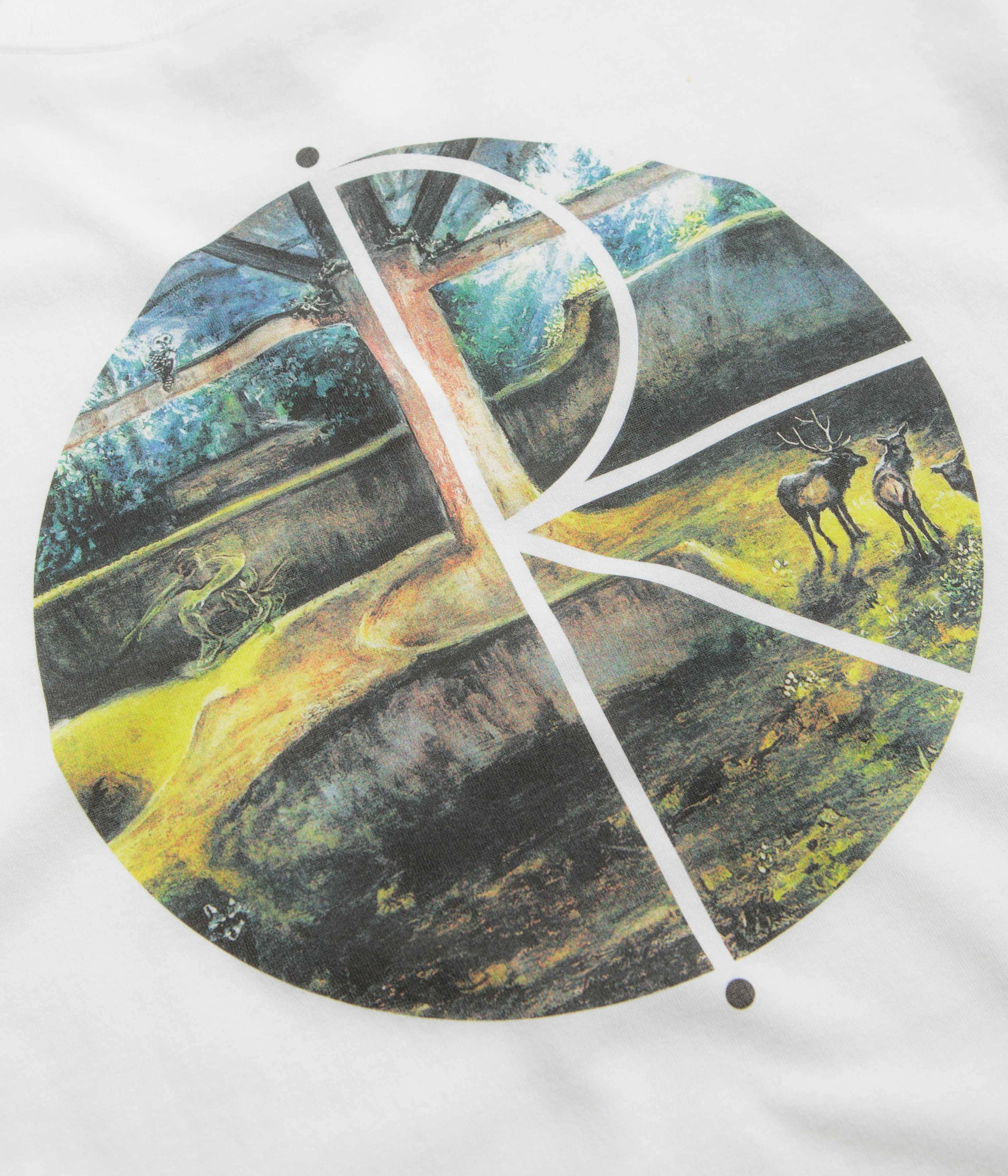 Chic And Comfortable Organic Cotton Construction Polar Burnside 2084 Fill Logo T-Shirt - White