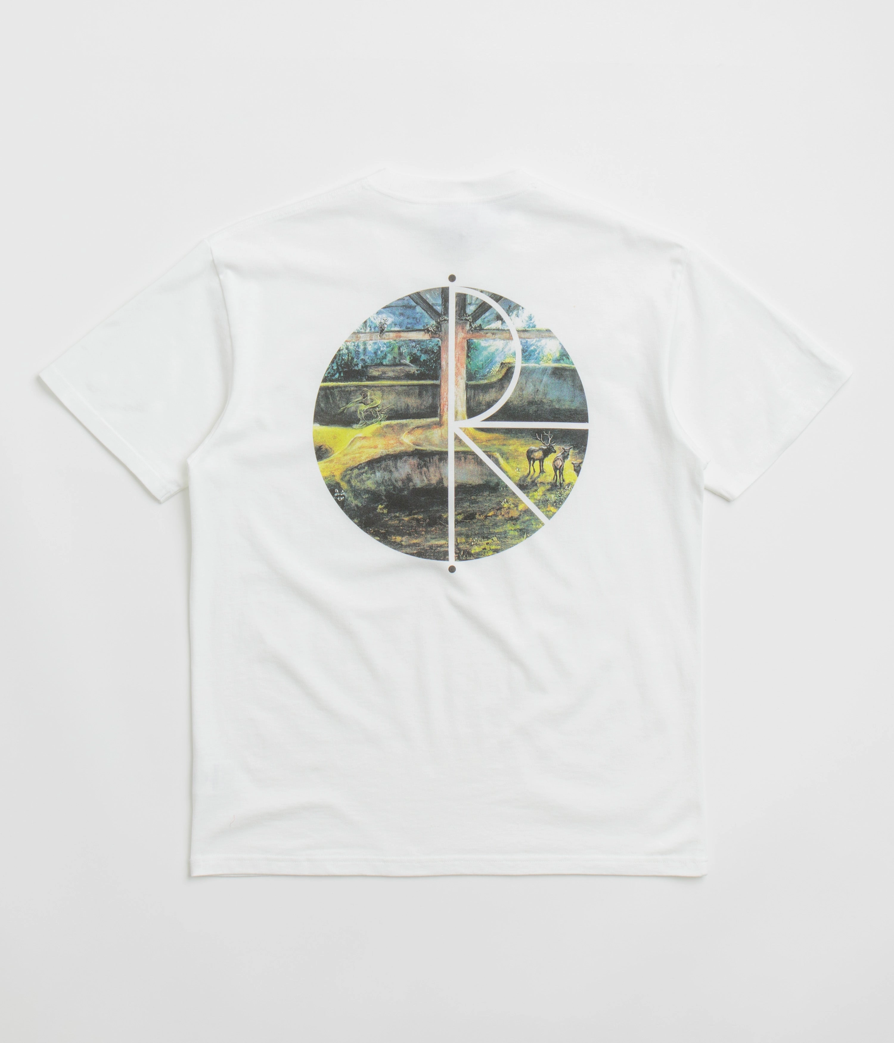 Fresh and Cool Timeless Fashion Polar Burnside 2084 Fill Logo T-Shirt - White