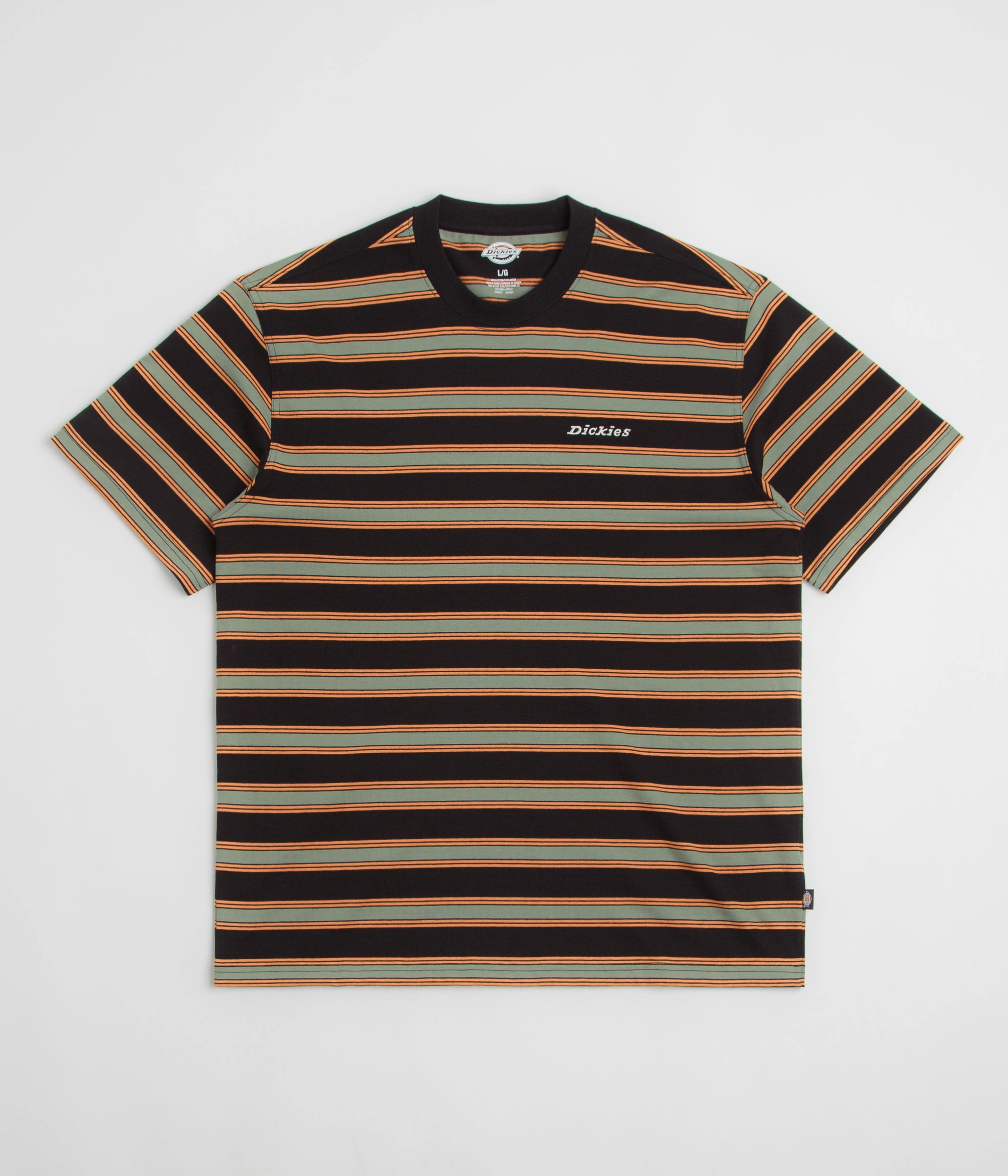 Dickies York Stripe T-Shirt - Black Light and Soft