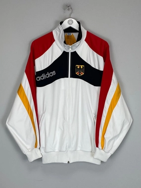 1996 GERMANY OLYMPICS TRACK JACKET (L) ADIDAS Reinforced Knee Articulation