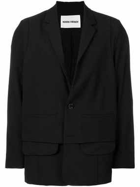 Ants Blazer - Black Trendy AbrasionResistant Edging