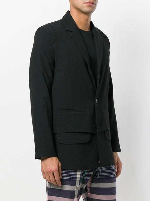 Grid Backlined Interior city break Ants Blazer - Black