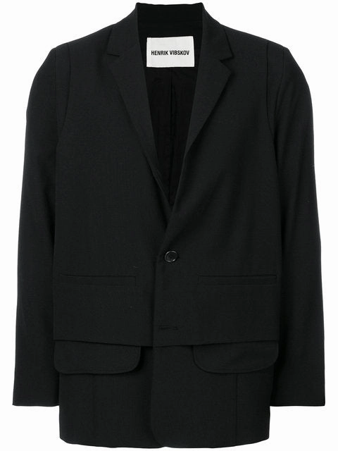 Ants Blazer - Black Trendy AbrasionResistant Edging