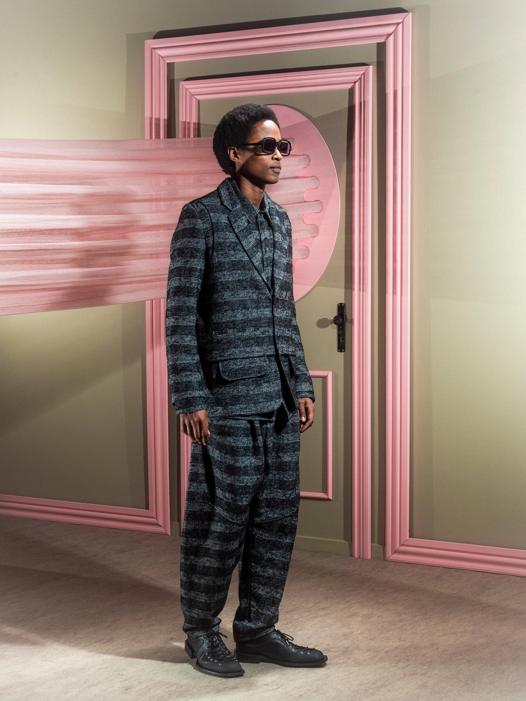 Alpine Conditions Thermal Insulation Ants Blazer? - Black White Checks