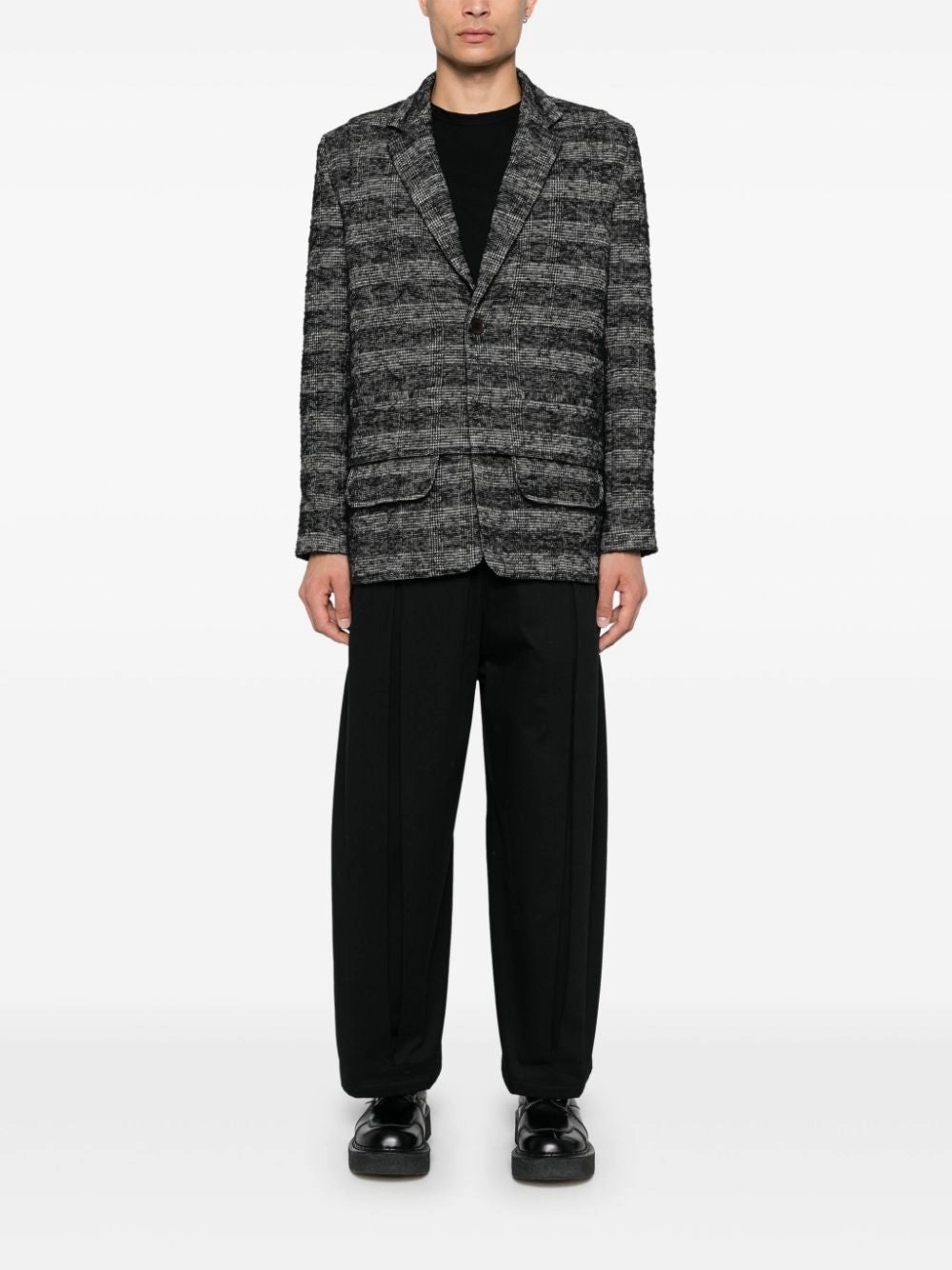 Ants Blazer? - Black White Checks Rugged Durability