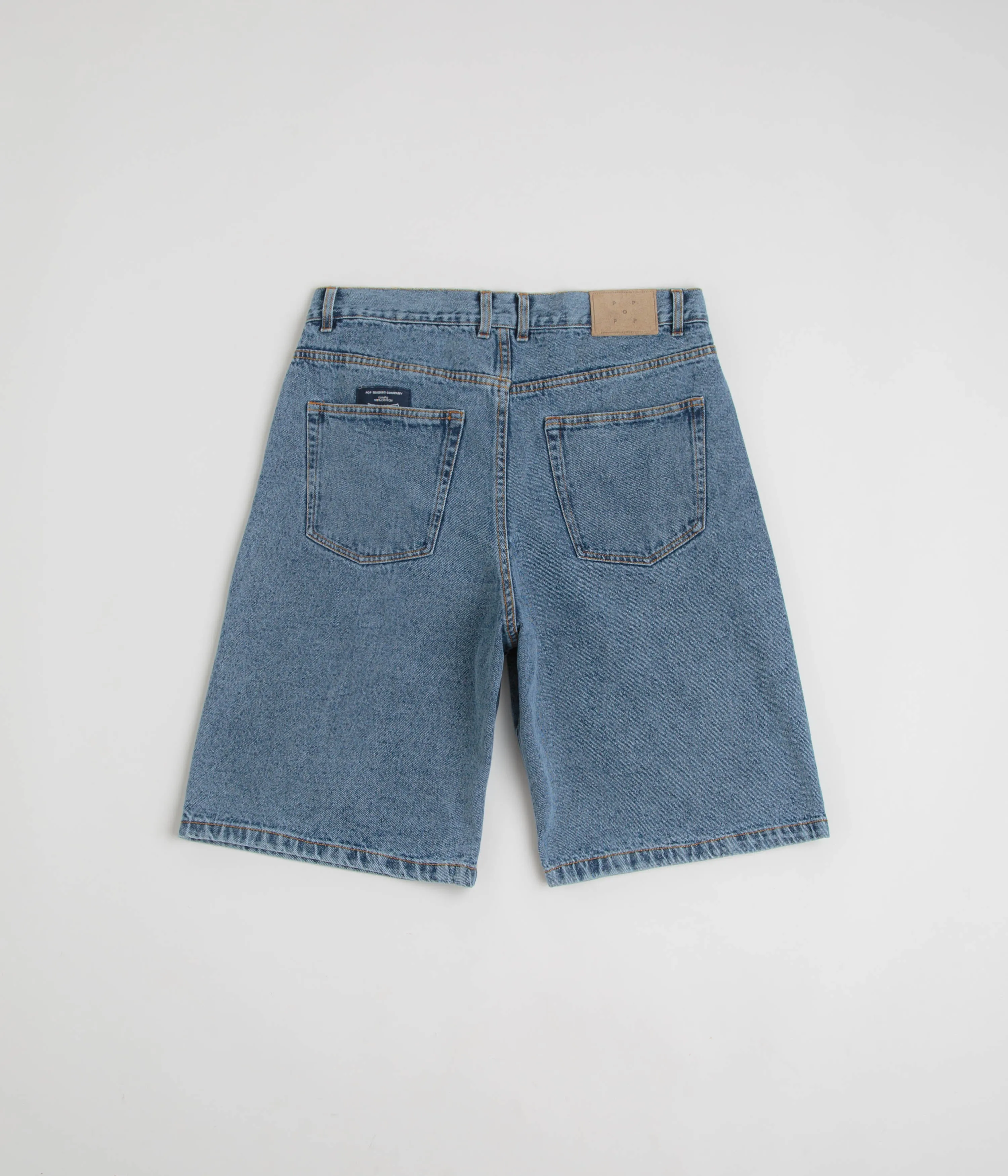 Pop Trading Company DRS Denim Shorts - Stone Washed Yoga wear