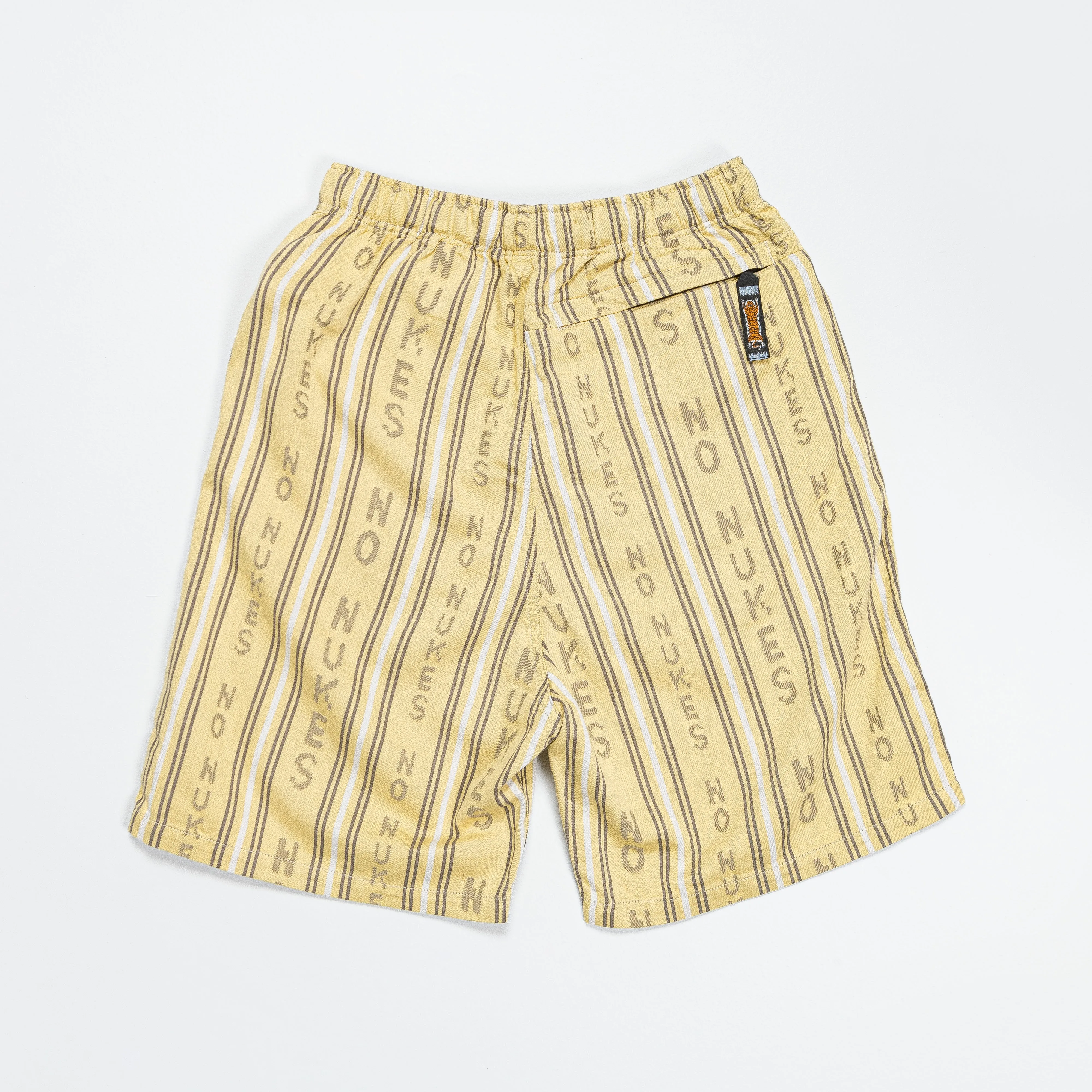 HOPE Stripe EASY Shorts - Yellow Office Attire On The Go