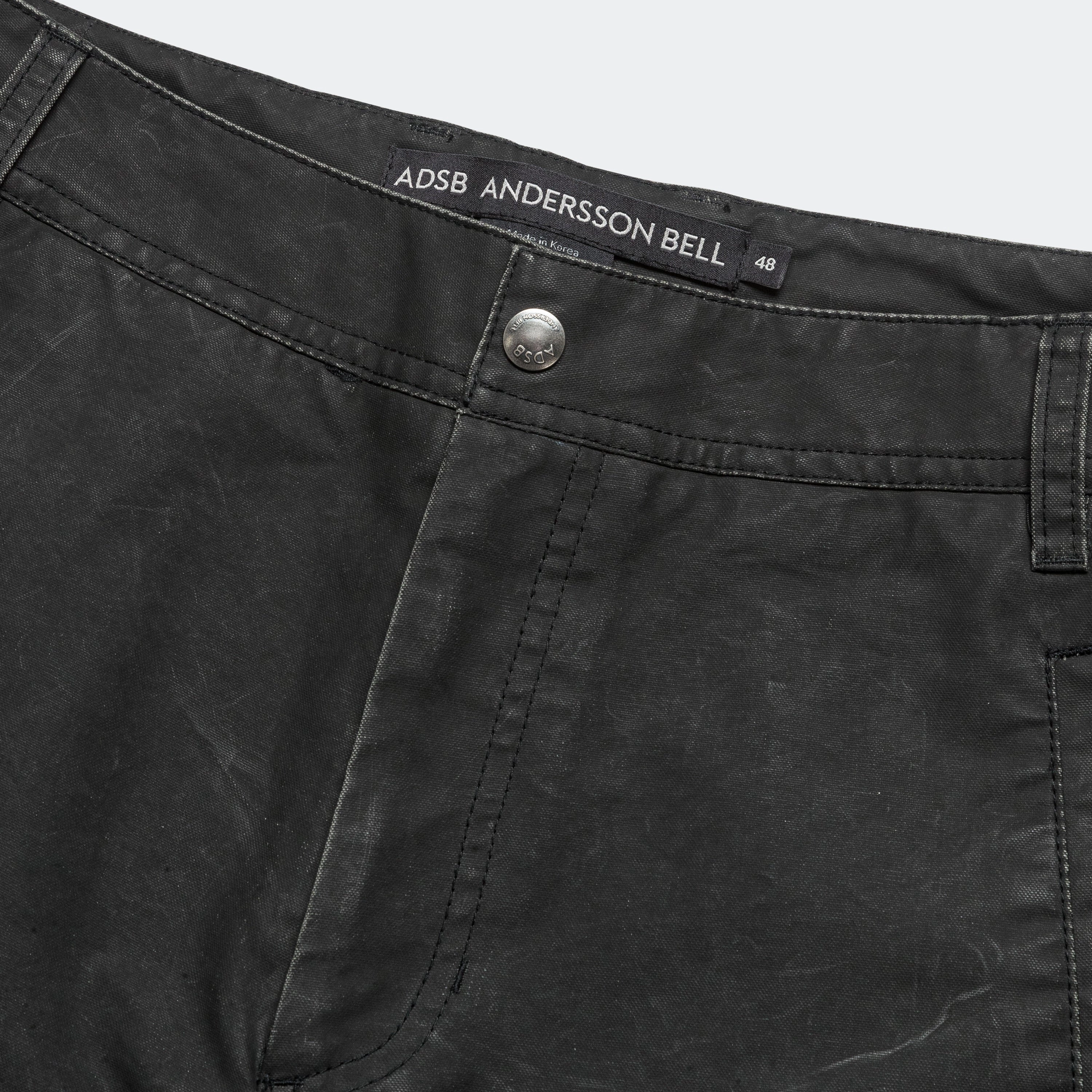 Comfortable Design Office Wear Arc Shirring Pants - Black