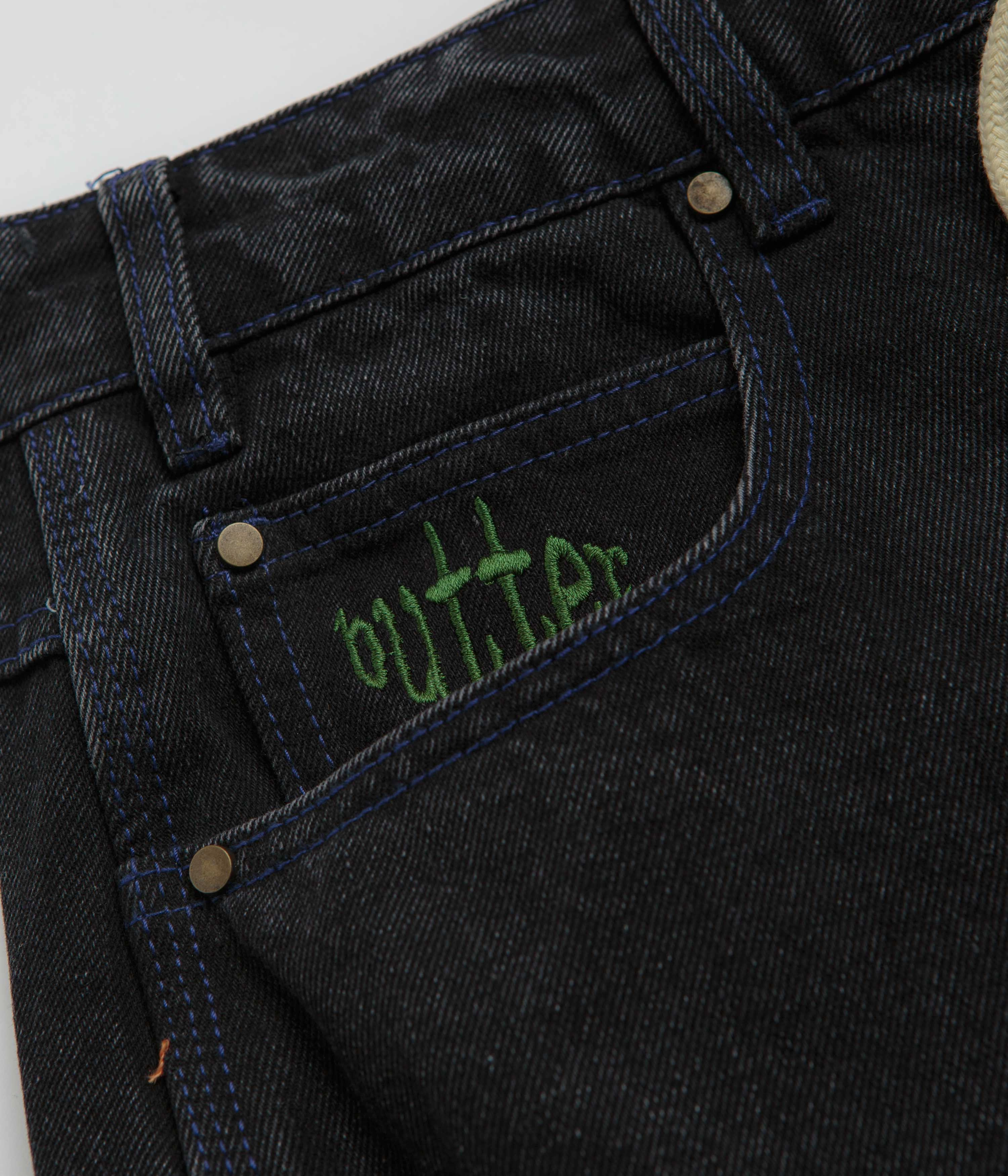 Butter Goods Spider Jeans - Washed Black Mood Fit