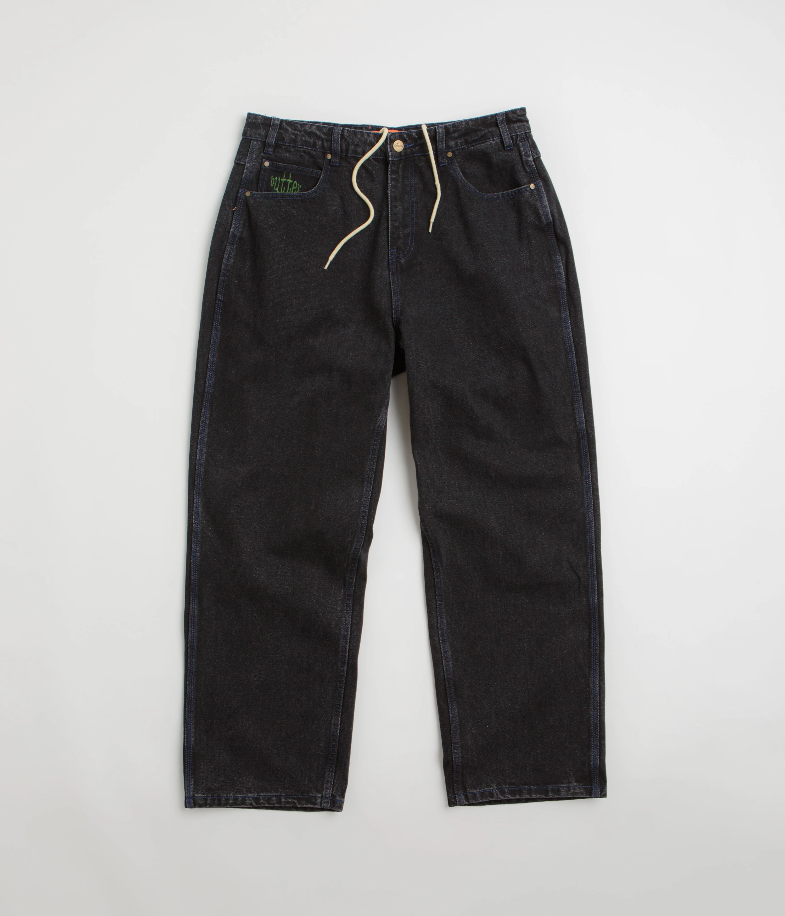 Butter Goods Spider Jeans - Washed Black Athlete Fit Modern Autumn Days