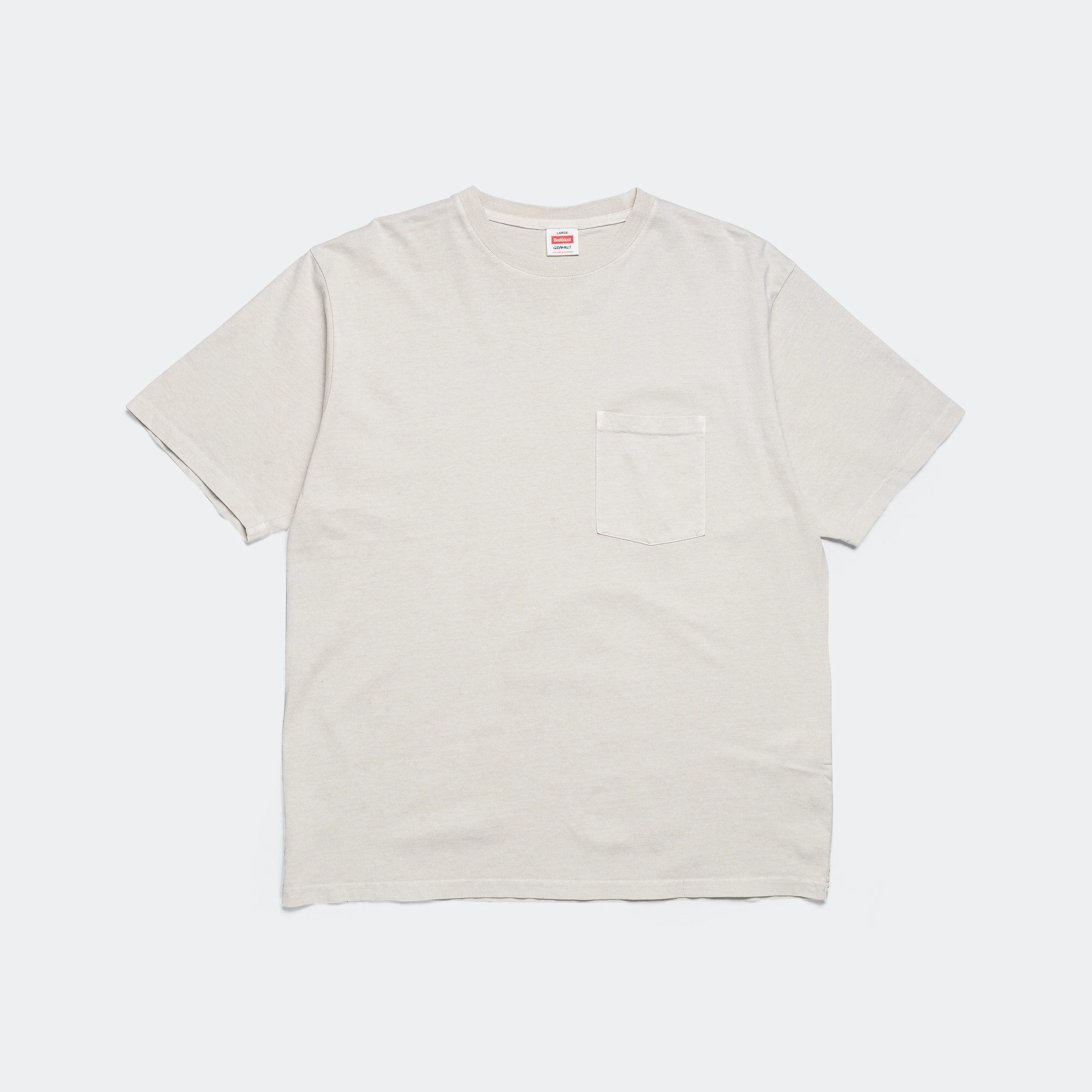 Classic and Comfy Healthknit SS Pocket Tee - Pigment Natural