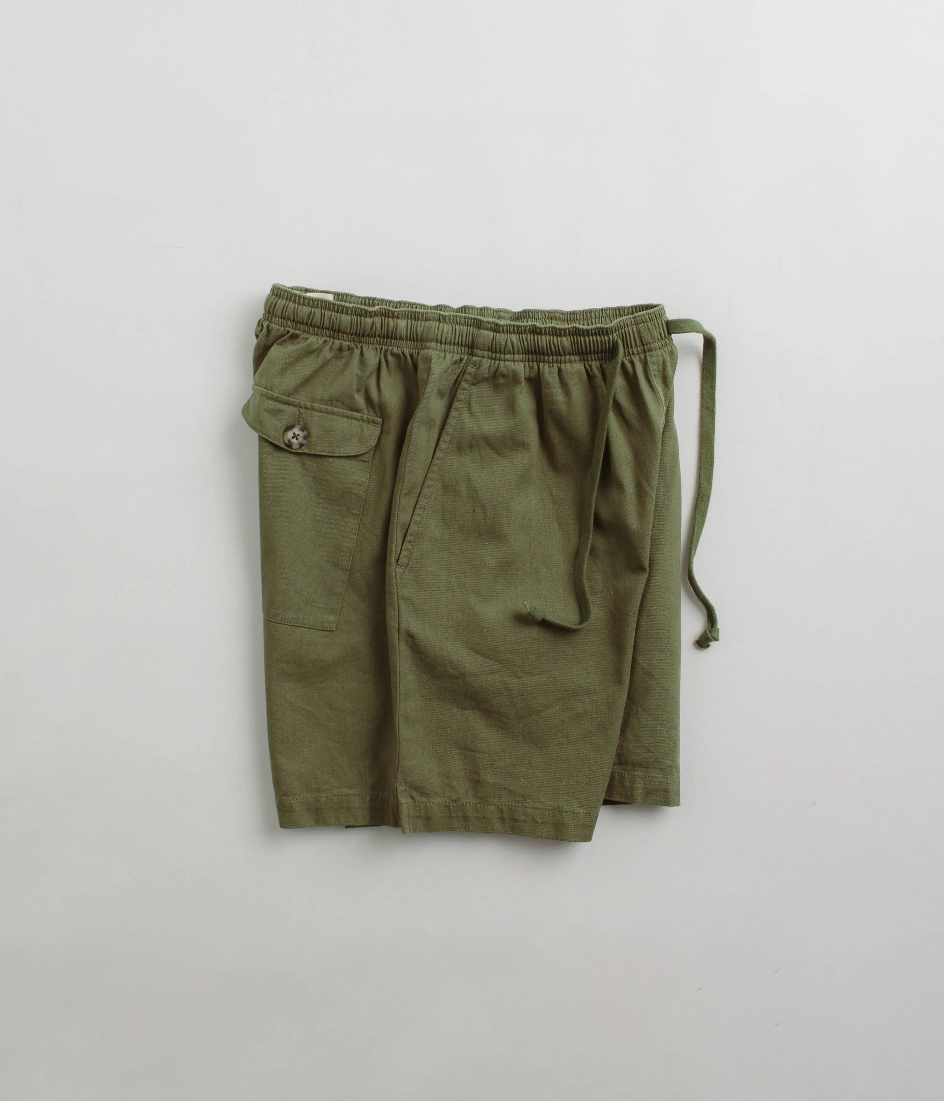 Mollusk Summer Shorts - Faded Mash Green Effortless Style