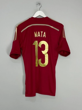 2013/15 SPAIN MATA #13 HOME SHIRT (S) ADIDAS Flexible Design Anti Pilling Process