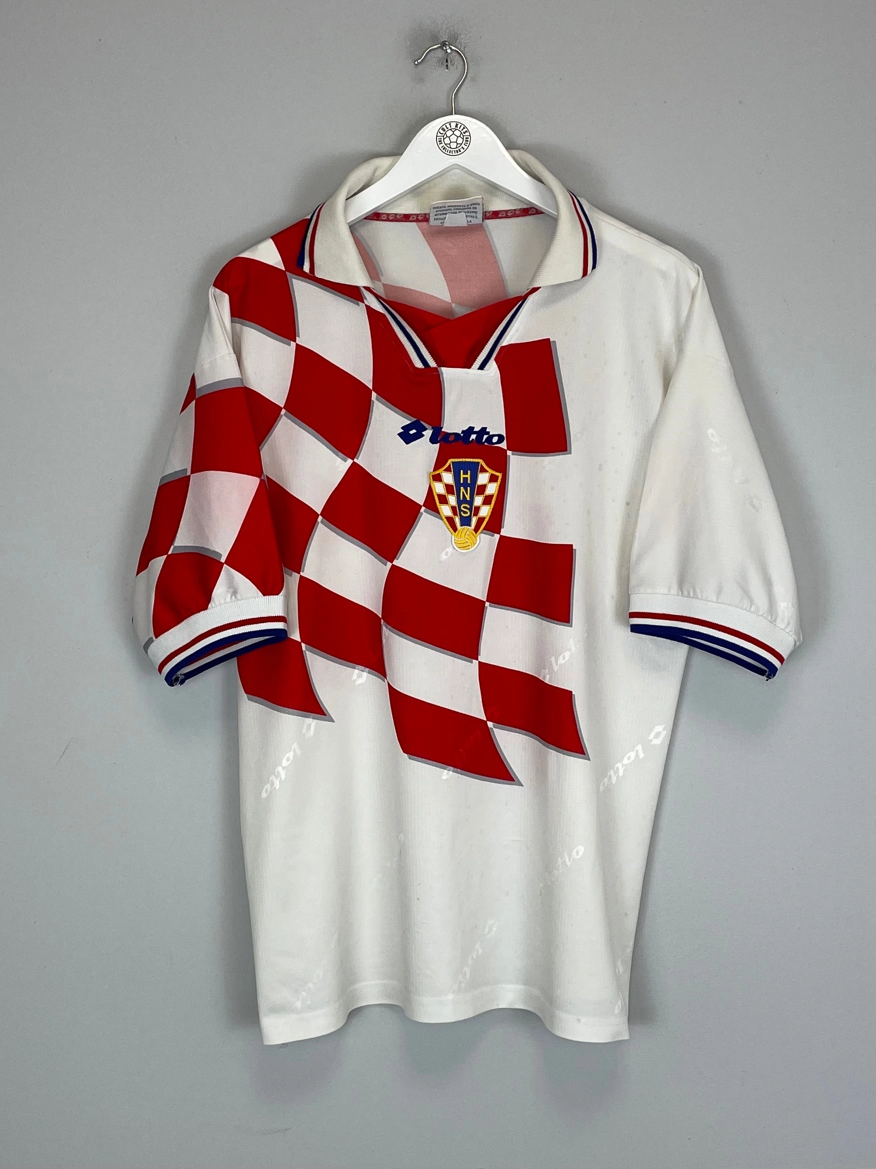 Abrasion resistant Quick Comfort 1998/01 CROATIA HOME SHIRT (L) LOTTO