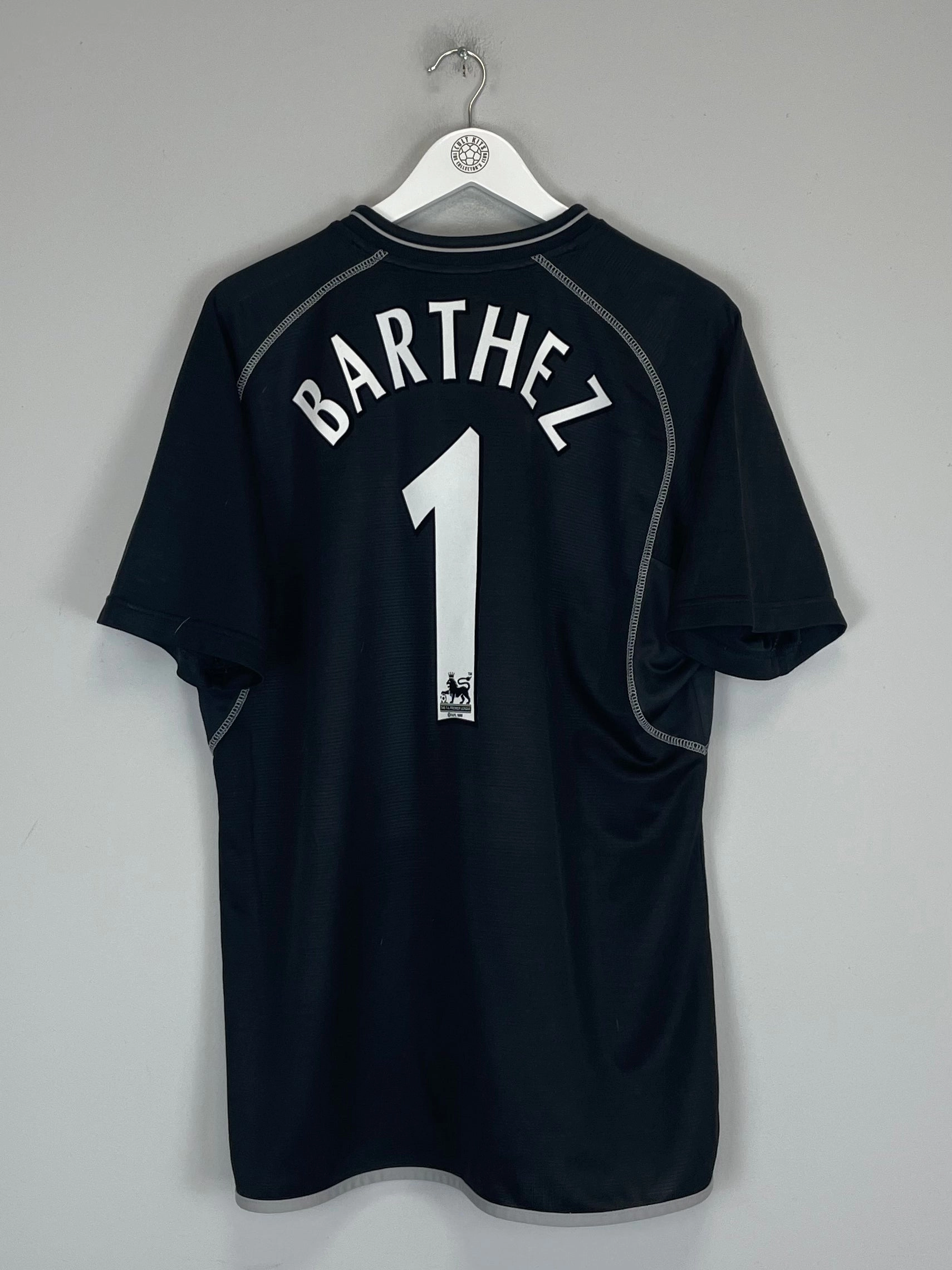 Air Flow Wicking Fiber Technology 2000/01 MANCHESTER UNITED BARTHEZ #1 GK SHIRT (L) UMBRO