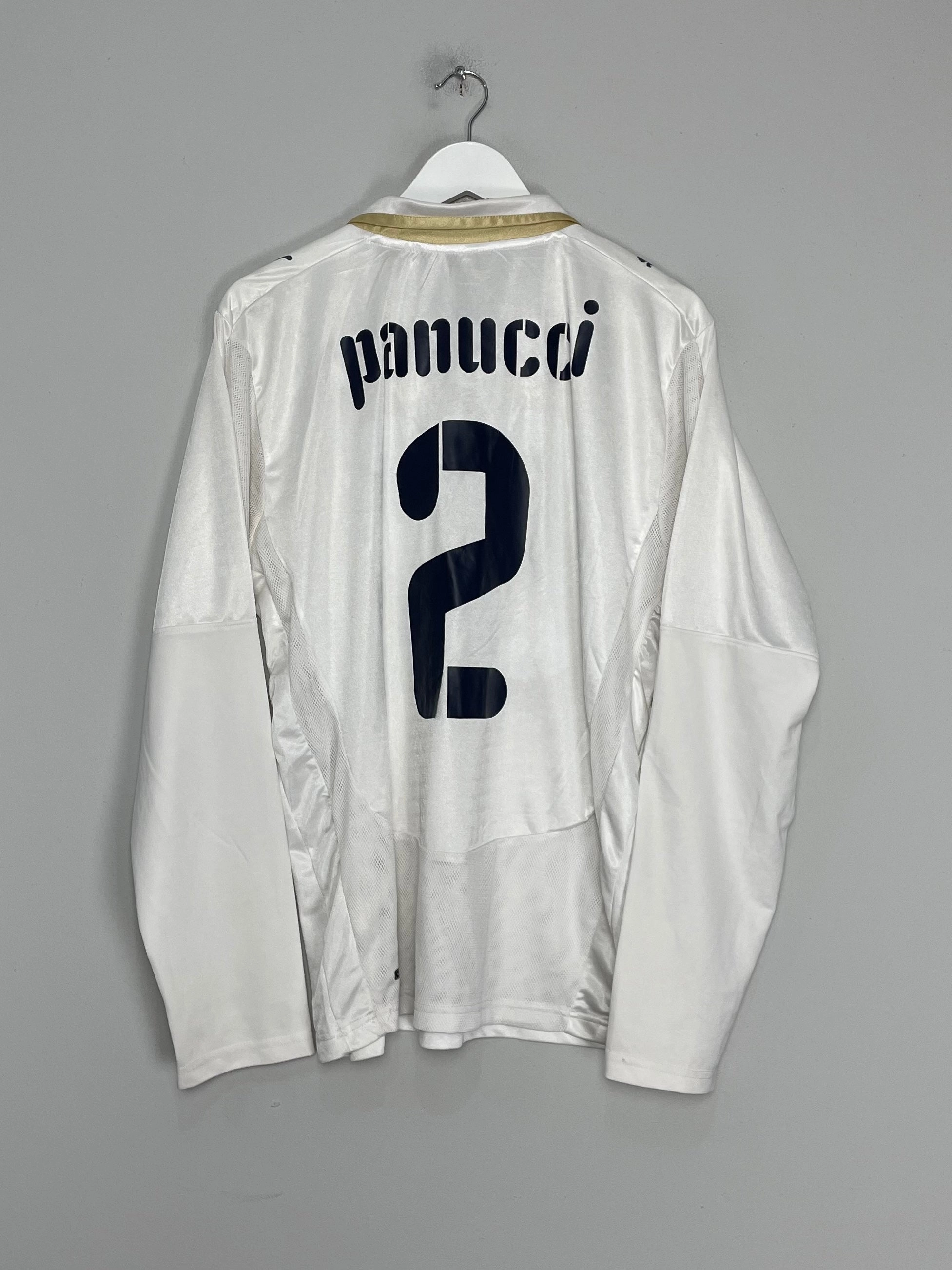 Heat Ready 2007/09 ITALY PANUCCI #2 L/S AWAY SHIRT (M) PUMA