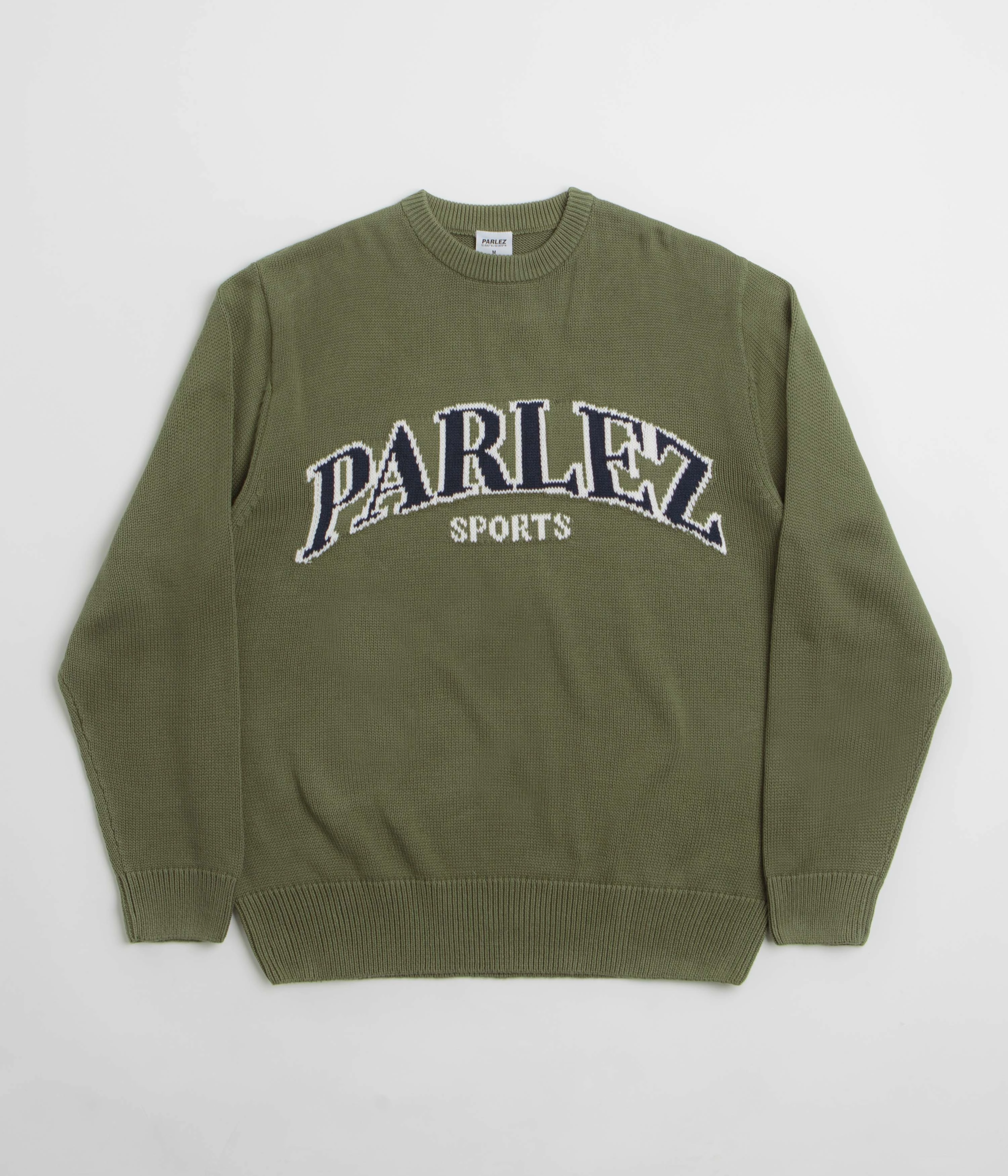 Parlez Phelan Crewneck Sweatshirt - Olive Green Elastic Versatile Wear