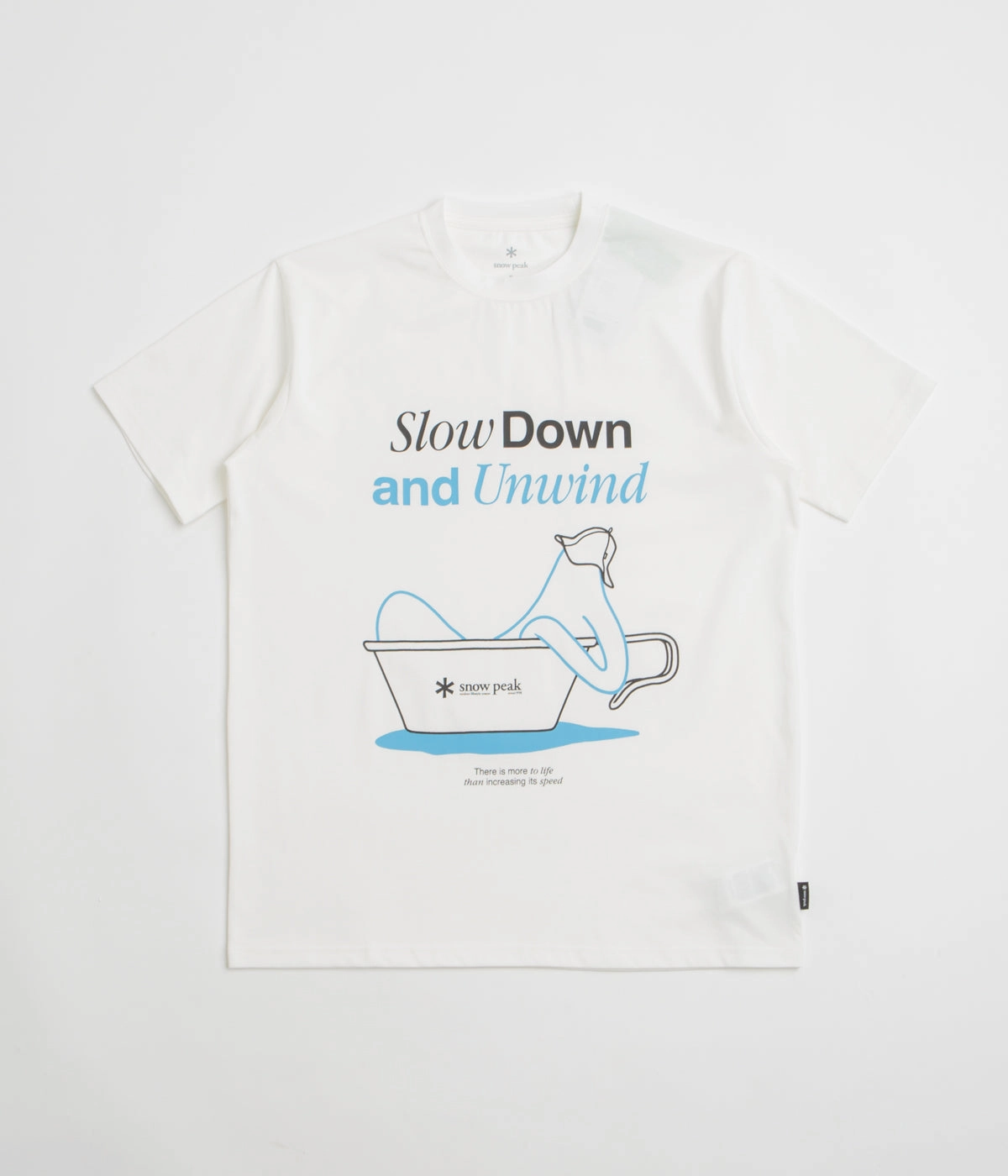 Snow Peak Relaxation T-Shirt - Off White Hypoallergenic Textile