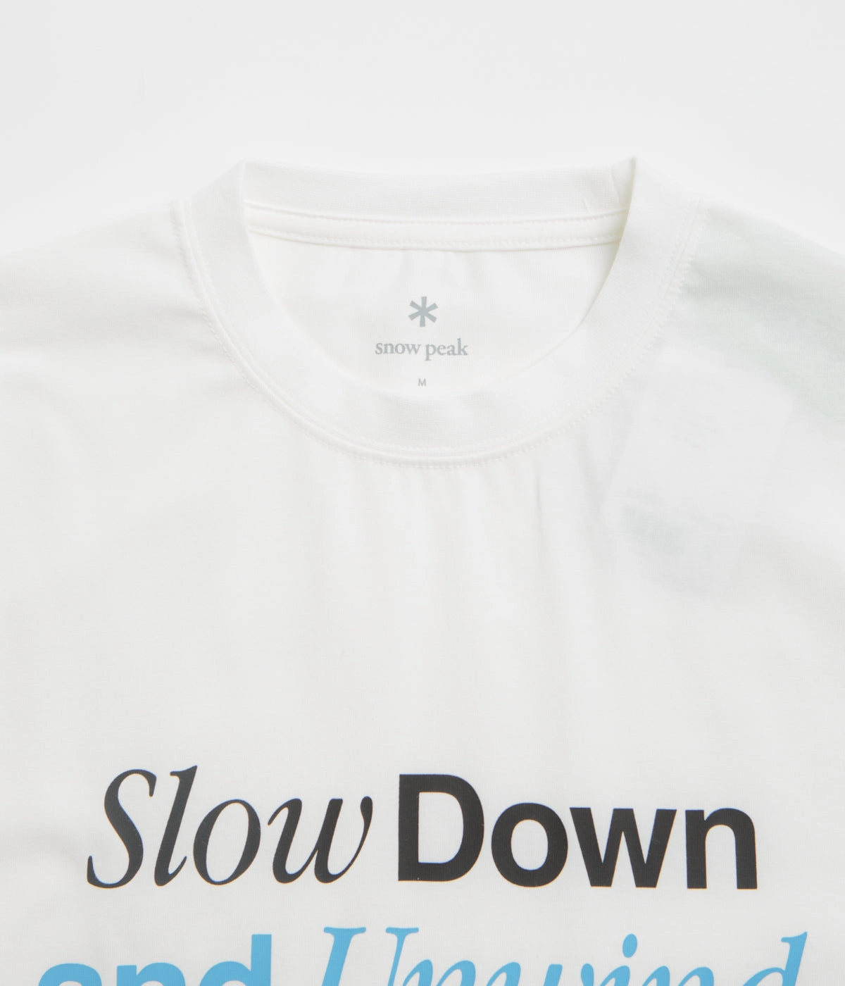 Snow Peak Relaxation T-Shirt - Off White Comfortable All Day Wear SeamlessSidePanels