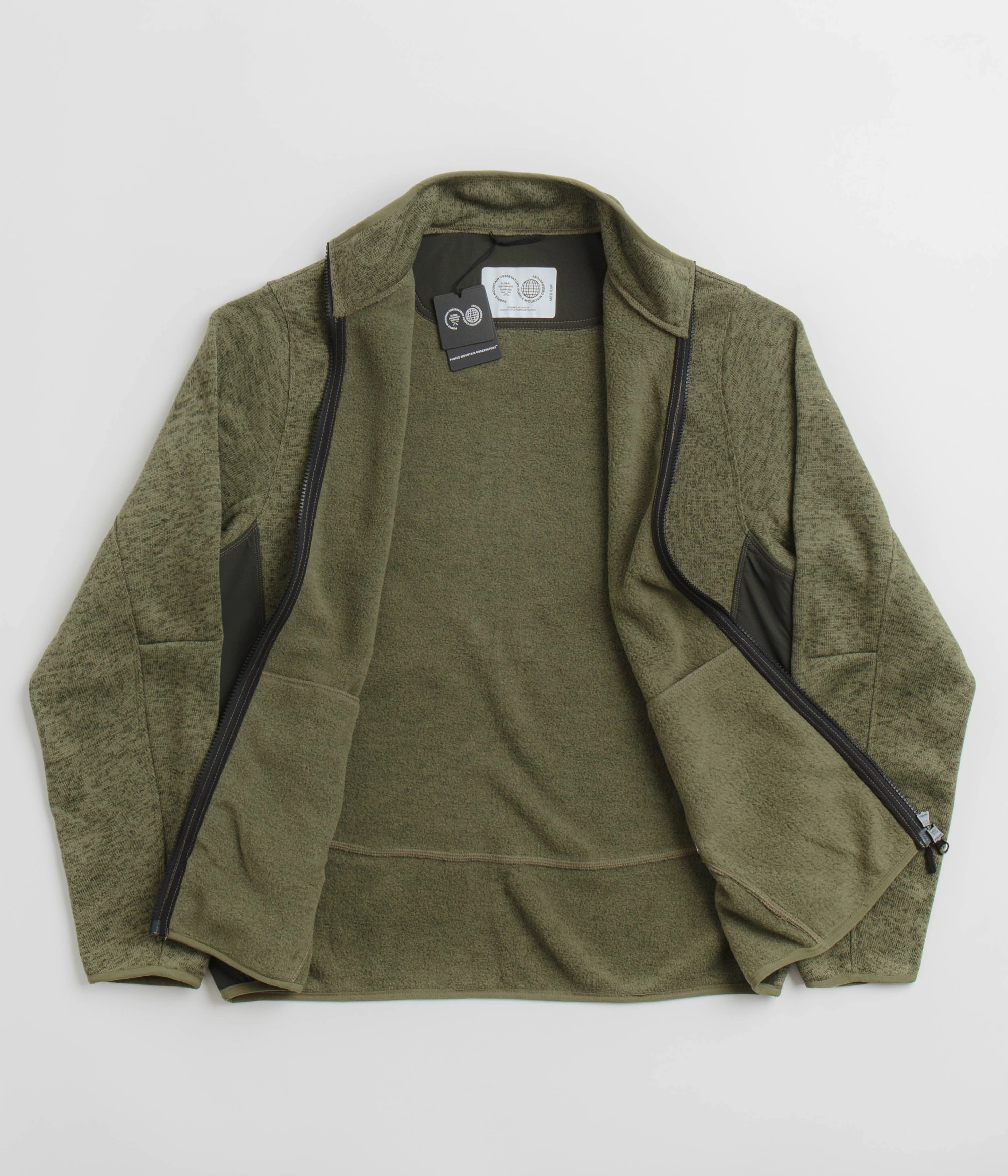 Purple Mountain Observatory Solo Fleck Fleece - Khaki Comfy Look