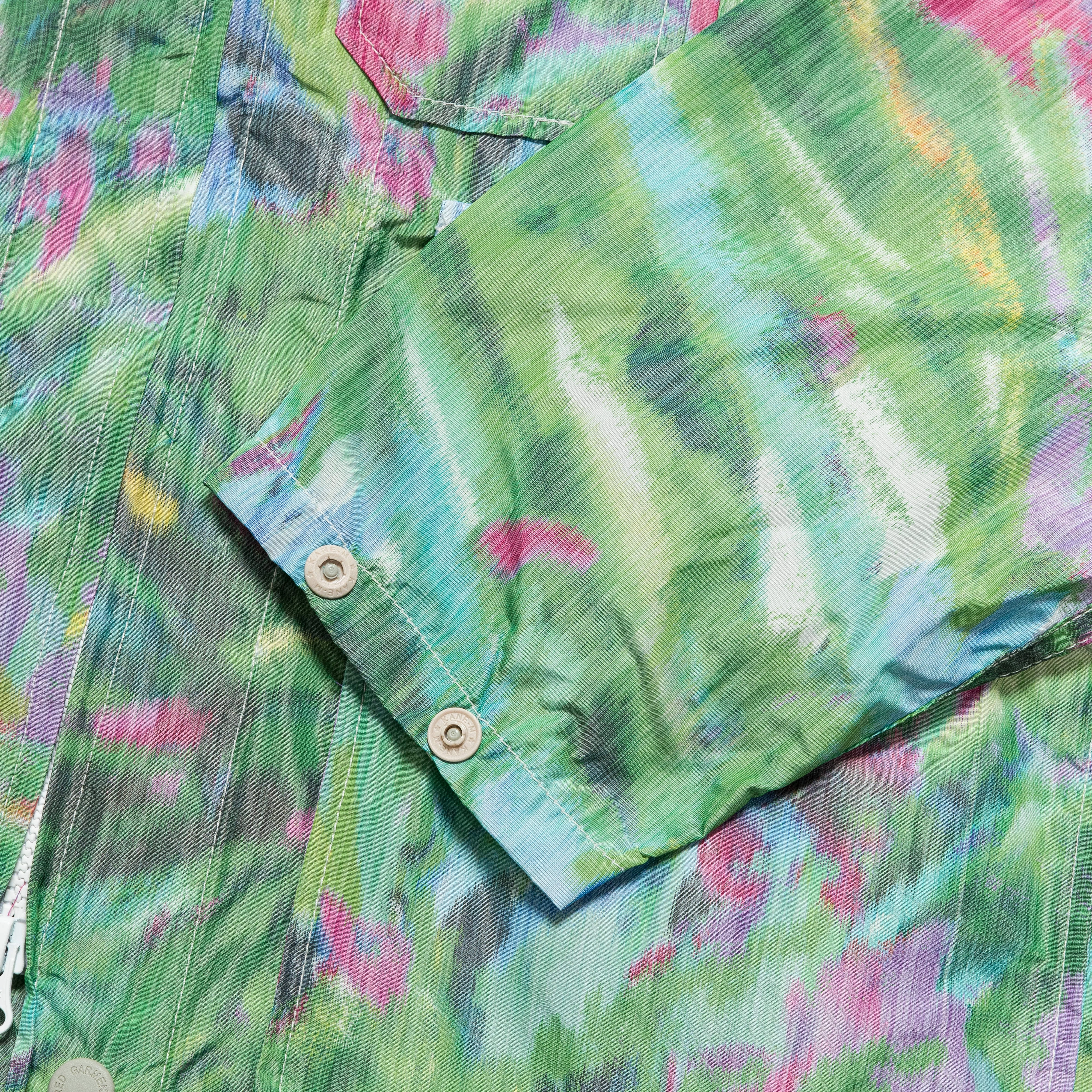 Stretch Comfort Design VentilatedBackPanel Atlantic Parka - Green Floral Poly Microfibre