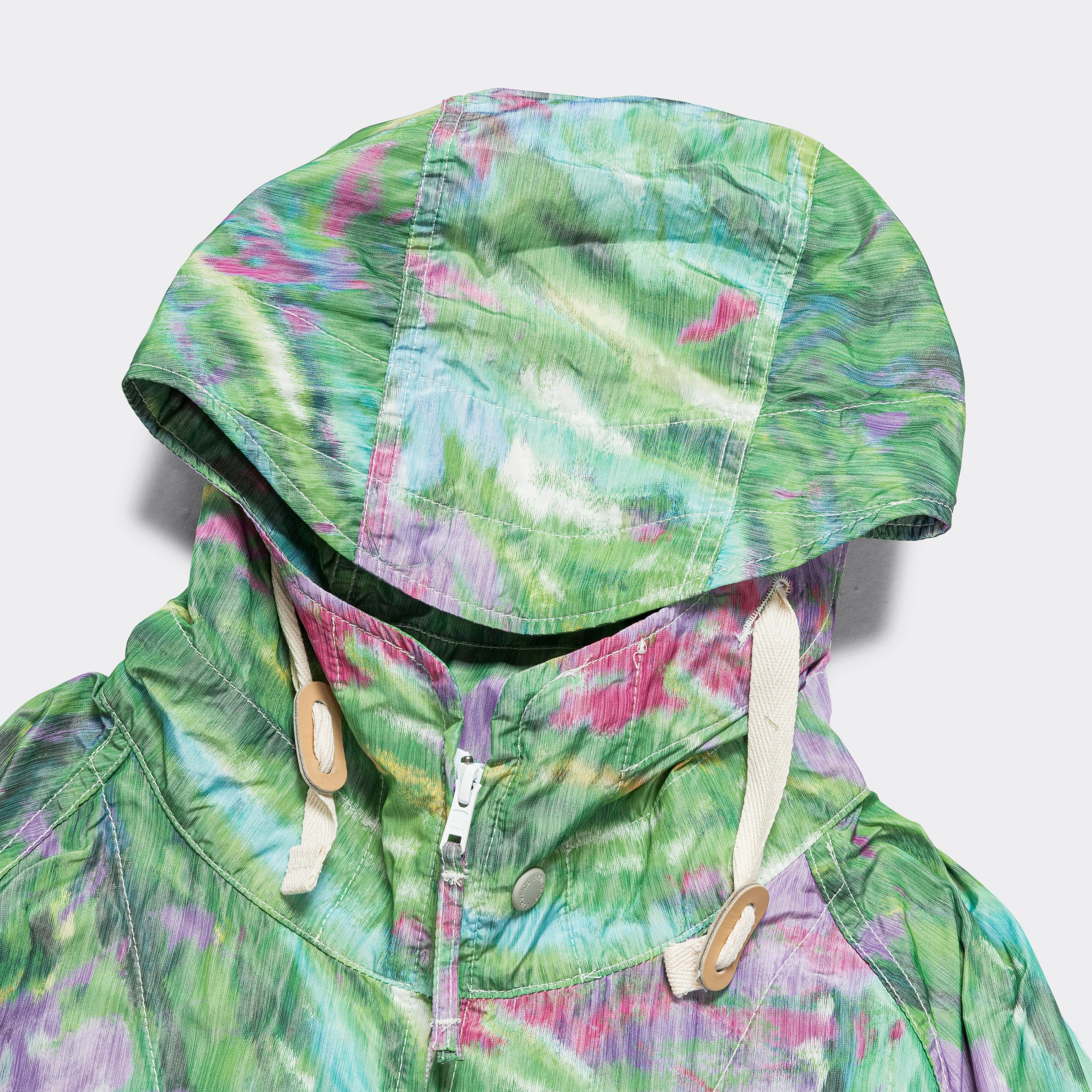 Modern Fit Temperature Regulating Fill Atlantic Parka - Green Floral Poly Microfibre