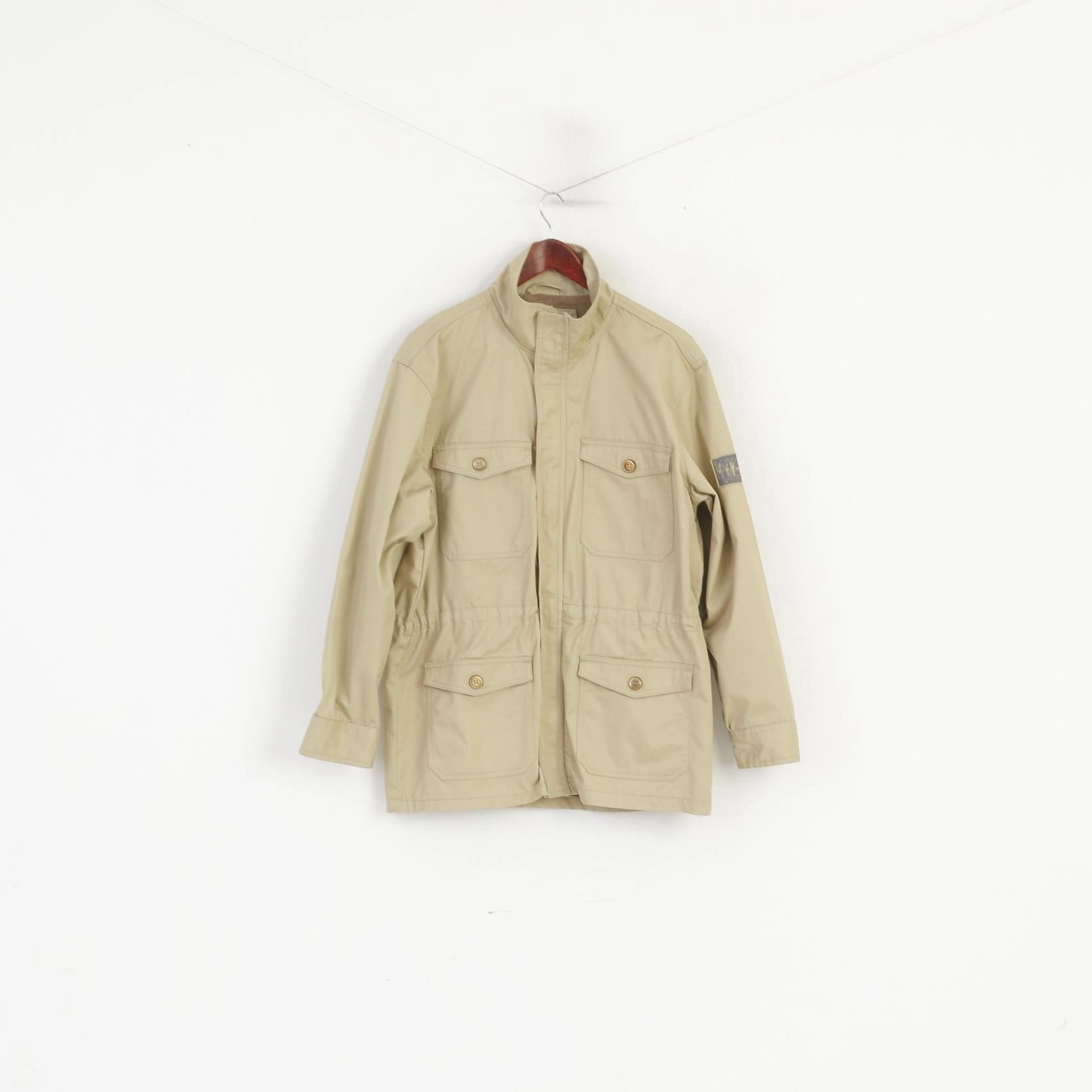 shearling Atlas For Men M Jacket Beige Outdoor Comfort Zip Up Lightweight Multi Pocket Top